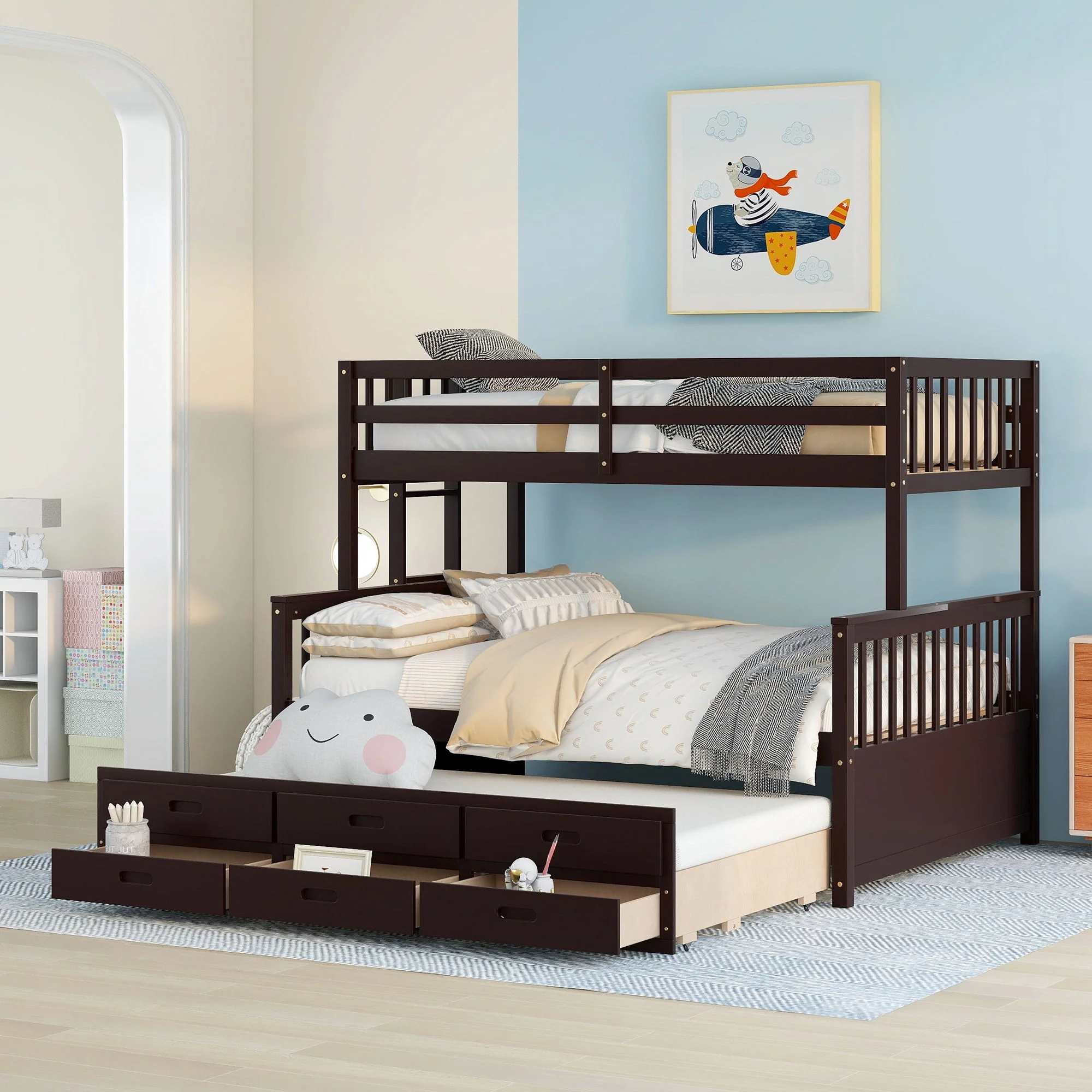 Bunk Bed With Twin Size Trundle And Drawers - Image 10