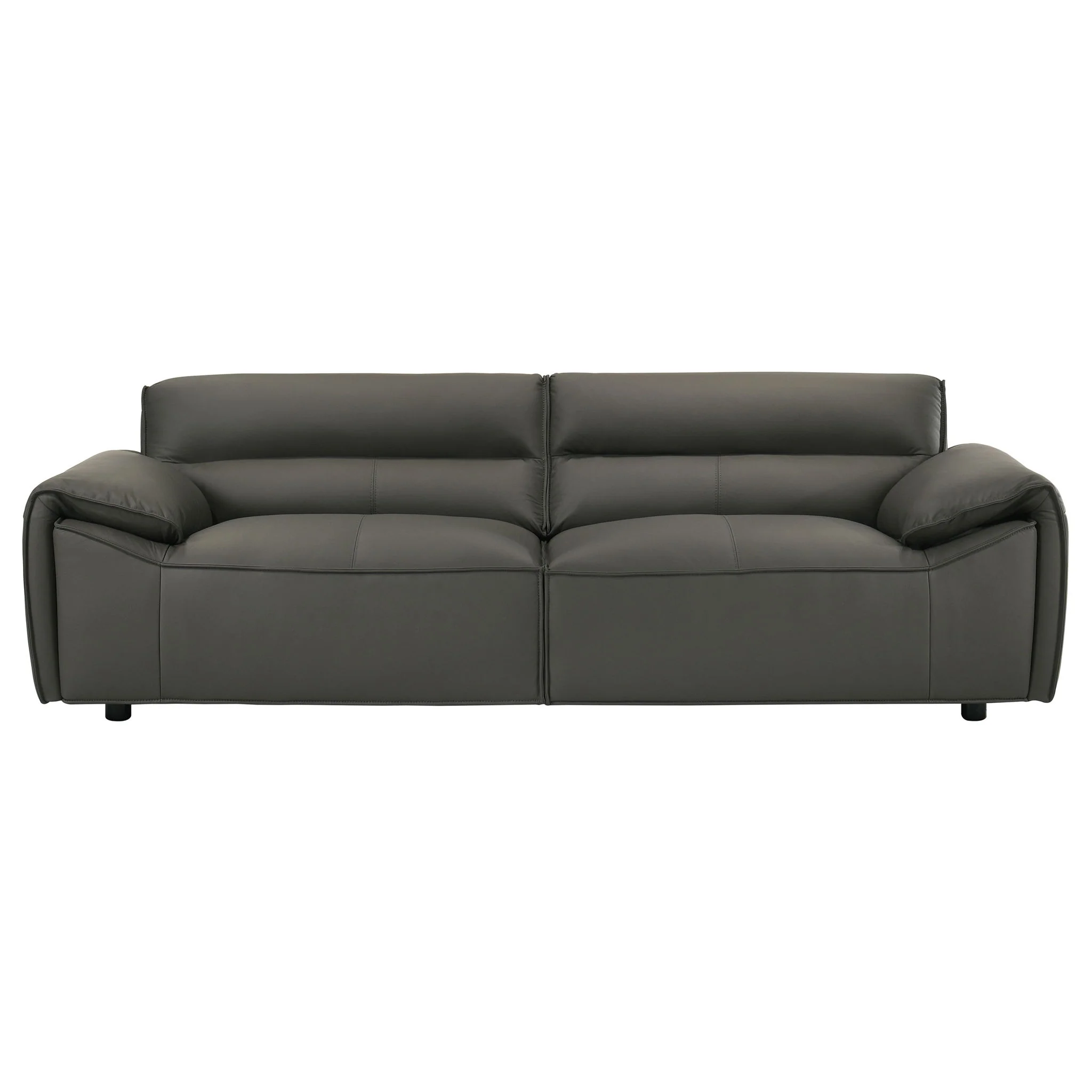 Buxton 2-piece Leather Upholstered Sofa Set Graphite - Image 4
