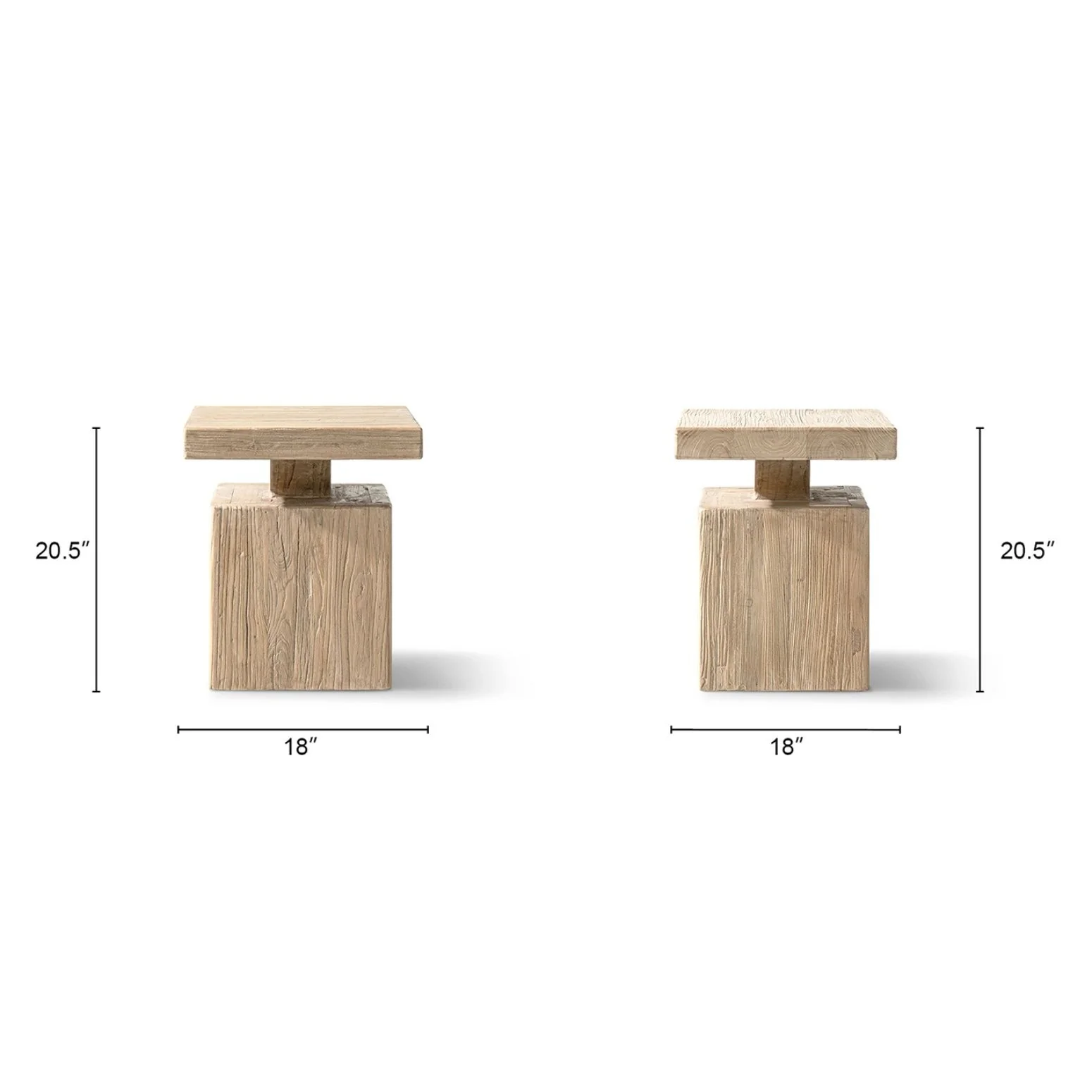 Calder - Square Side Table - Natural - Image 4
