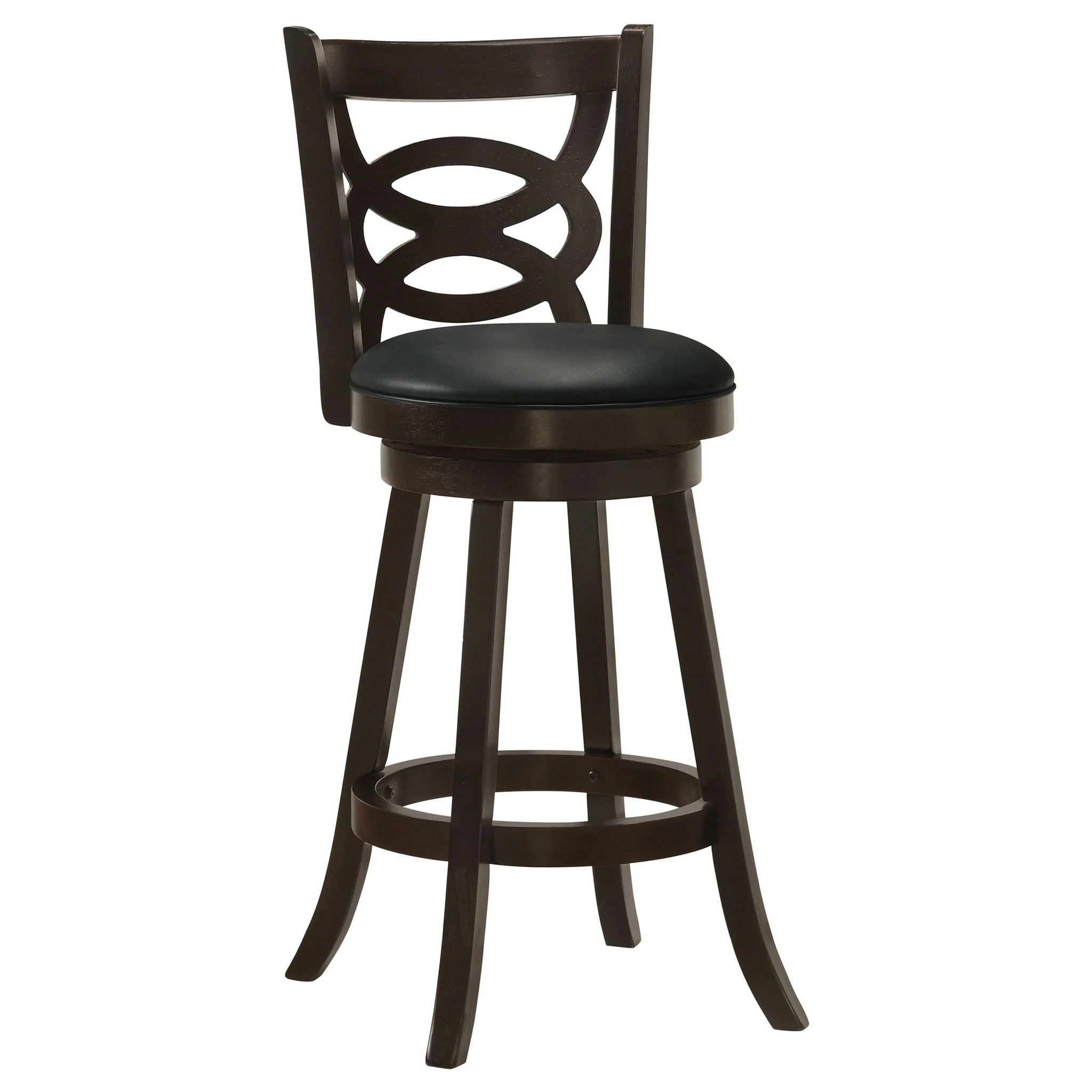 Calecita Wood Swivel Bar Chair Cappuccino (Set of 2) - Image 2