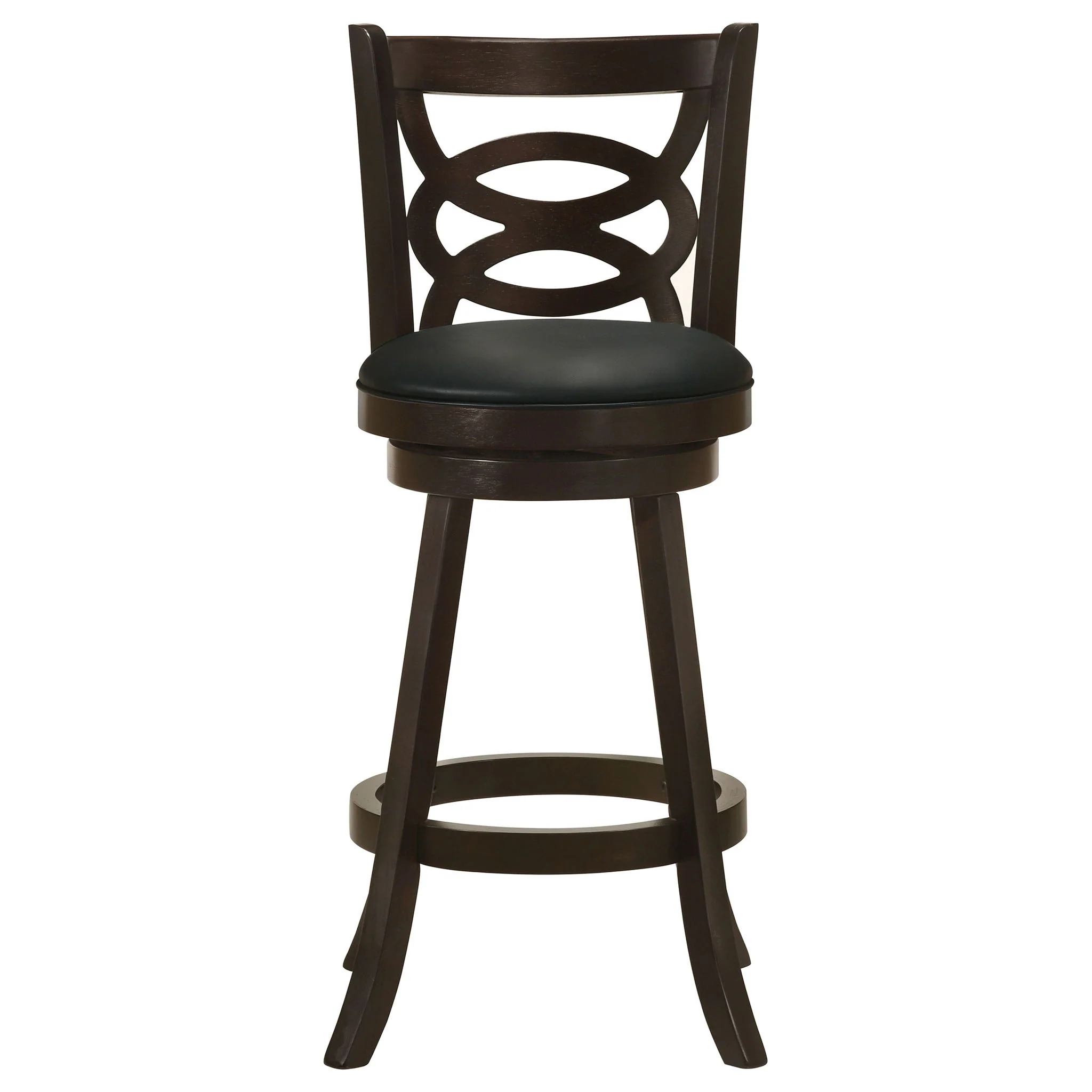Calecita Wood Swivel Bar Chair Cappuccino (Set of 2) - Image 3