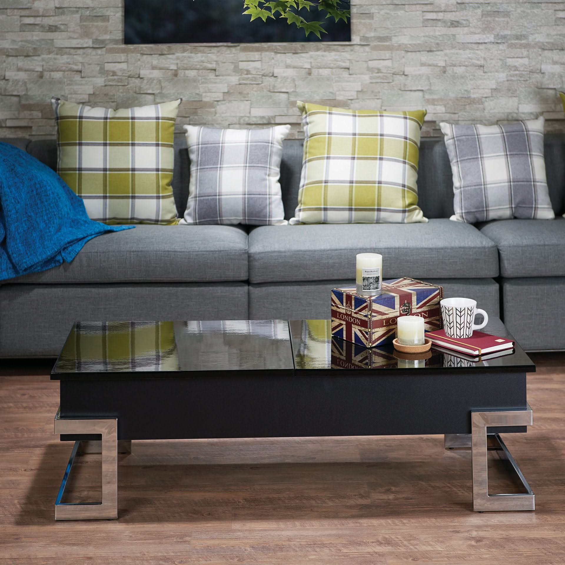 Calmam - High Gloss Coffee Table With Lift Top - Image 7