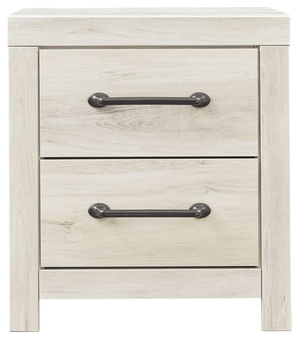 Cambeck - Two Drawer Night Stand - Whitewash - Image 4