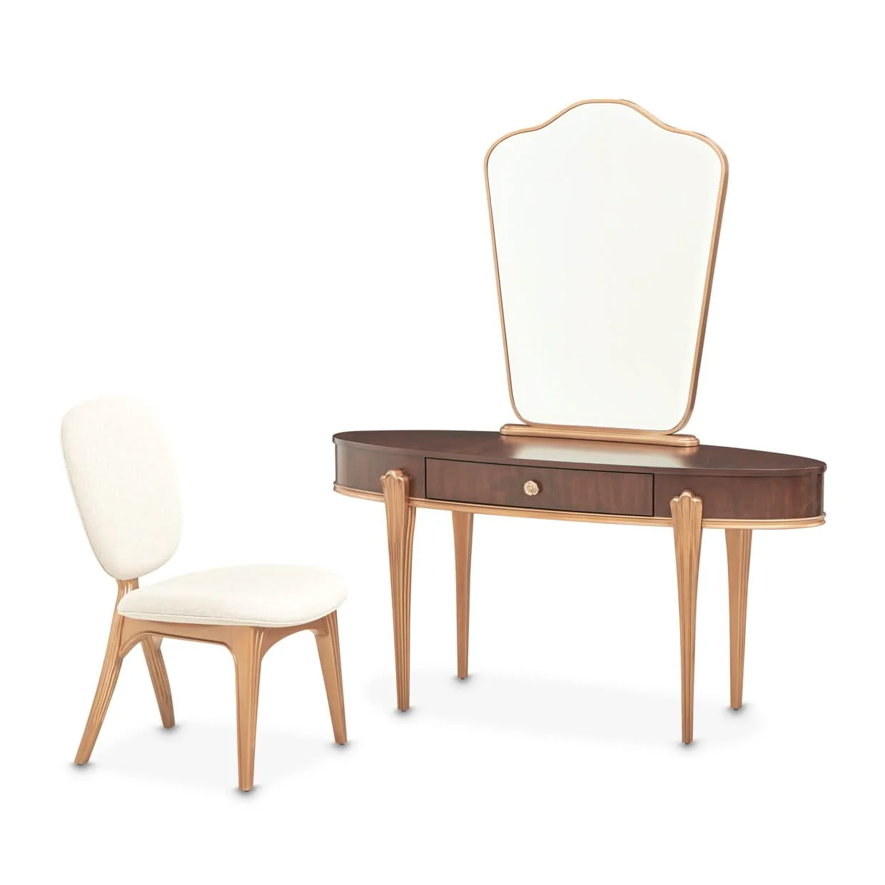 Camellia Field - Wood Vanity Desk - Image 3