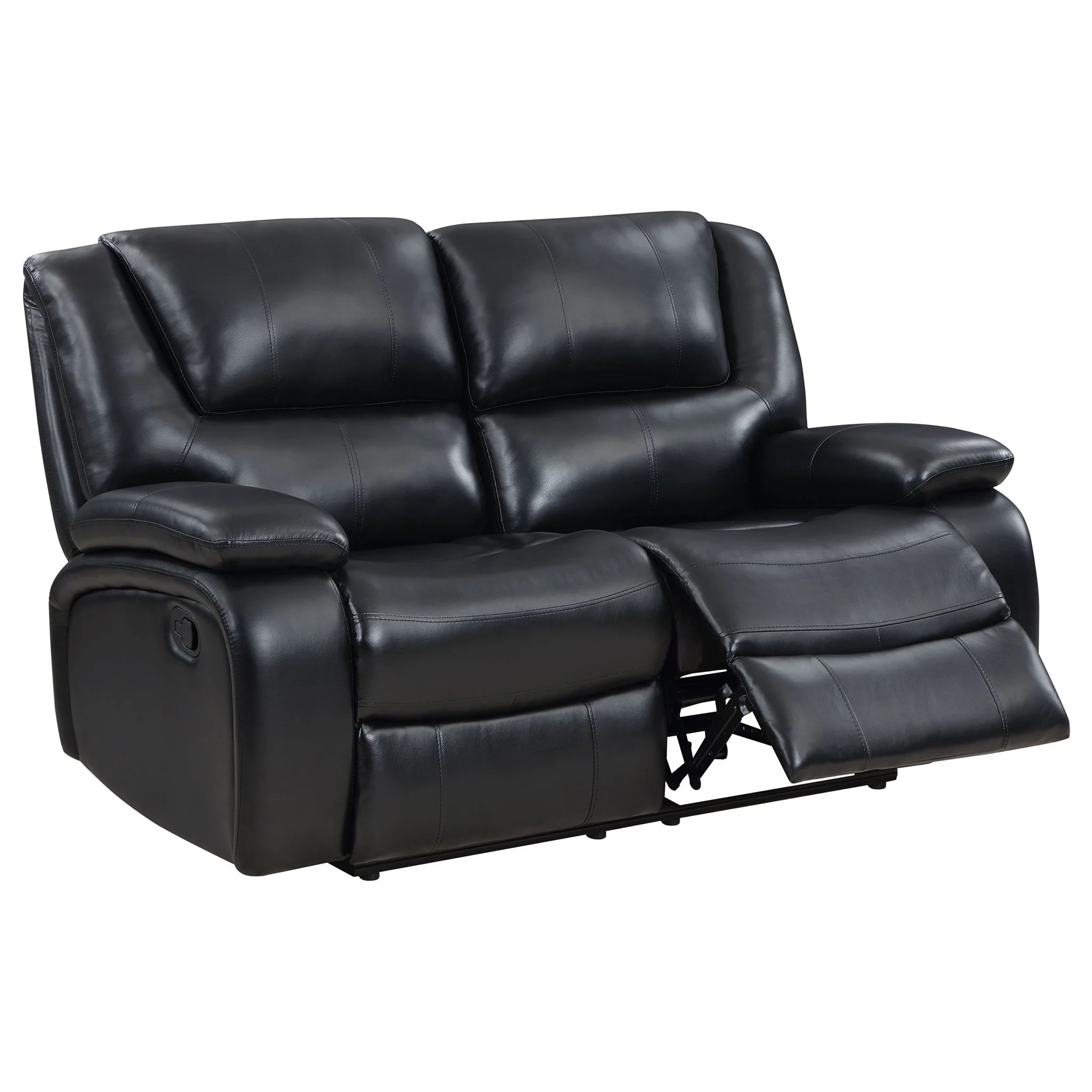 Camila Upholstered Motion Reclining Loveseat Black - Image 2