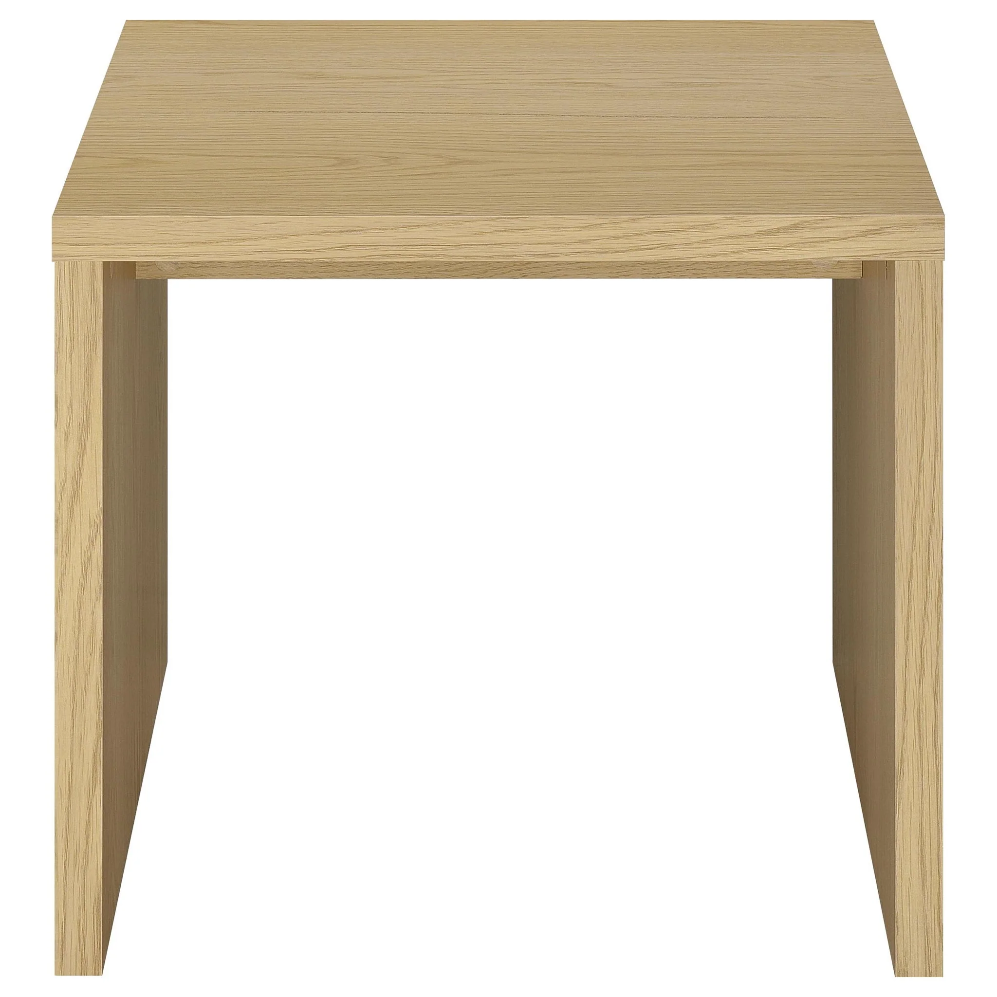 Canoga Engineered Wood Accent Side End Table Light Oak - Image 2