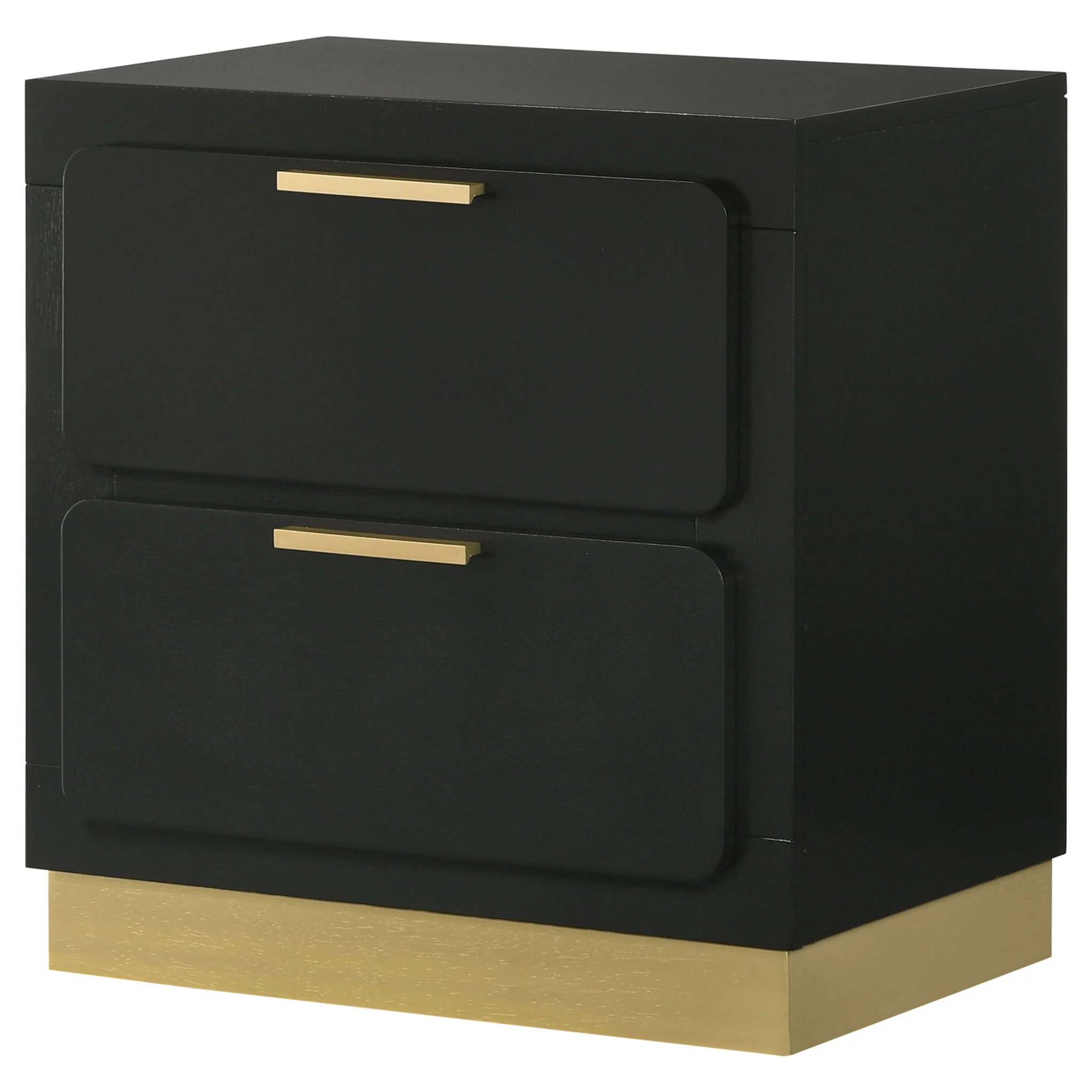 Caraway 2-drawer Nightstand Black - Image 4