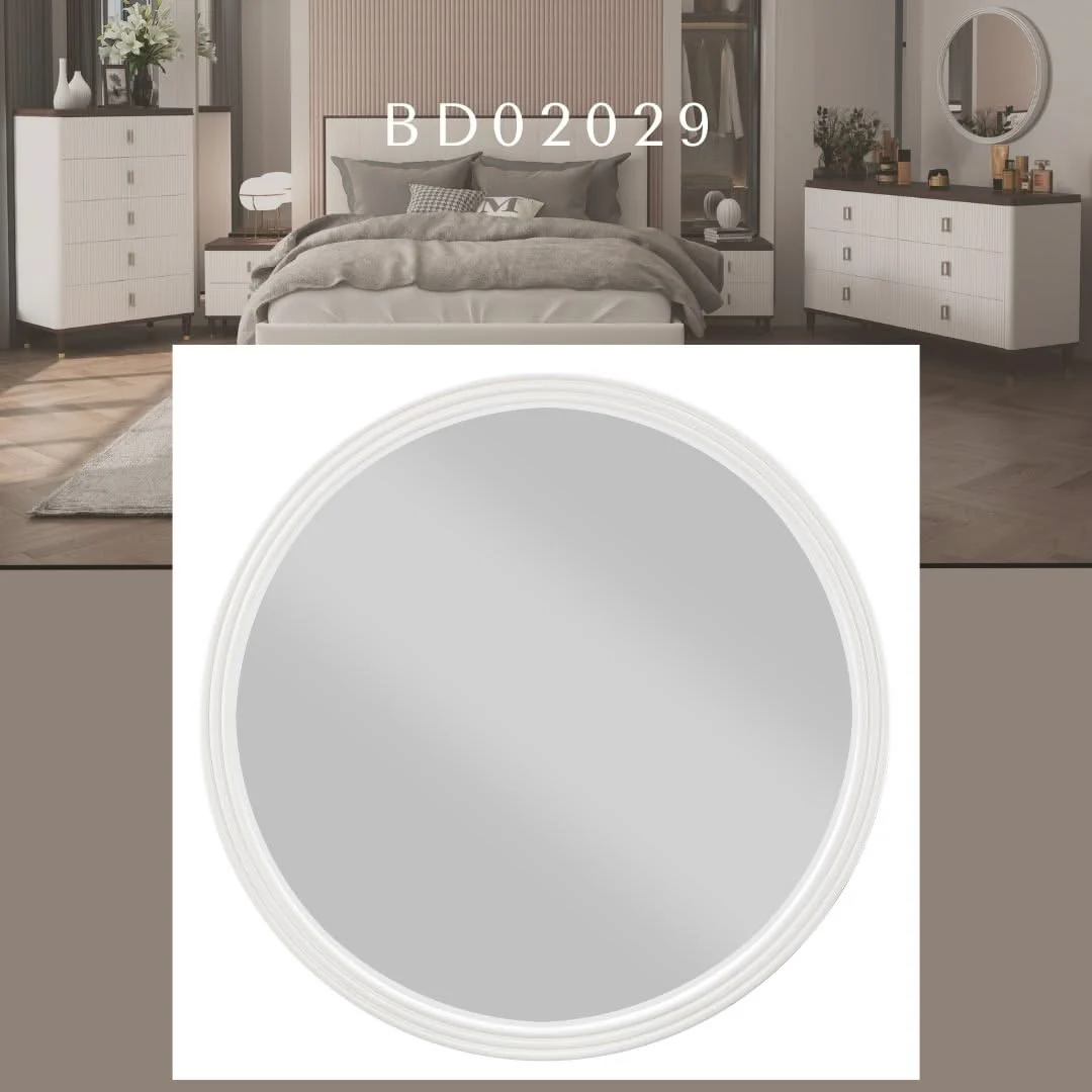 Carena - Round Mirror - Gray - Image 4
