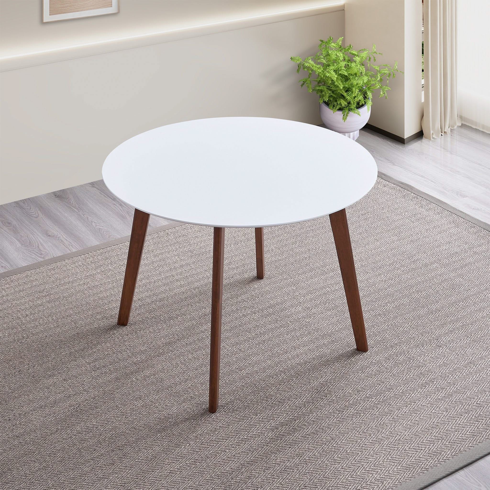 Dining Table - Brown / White - Image 3