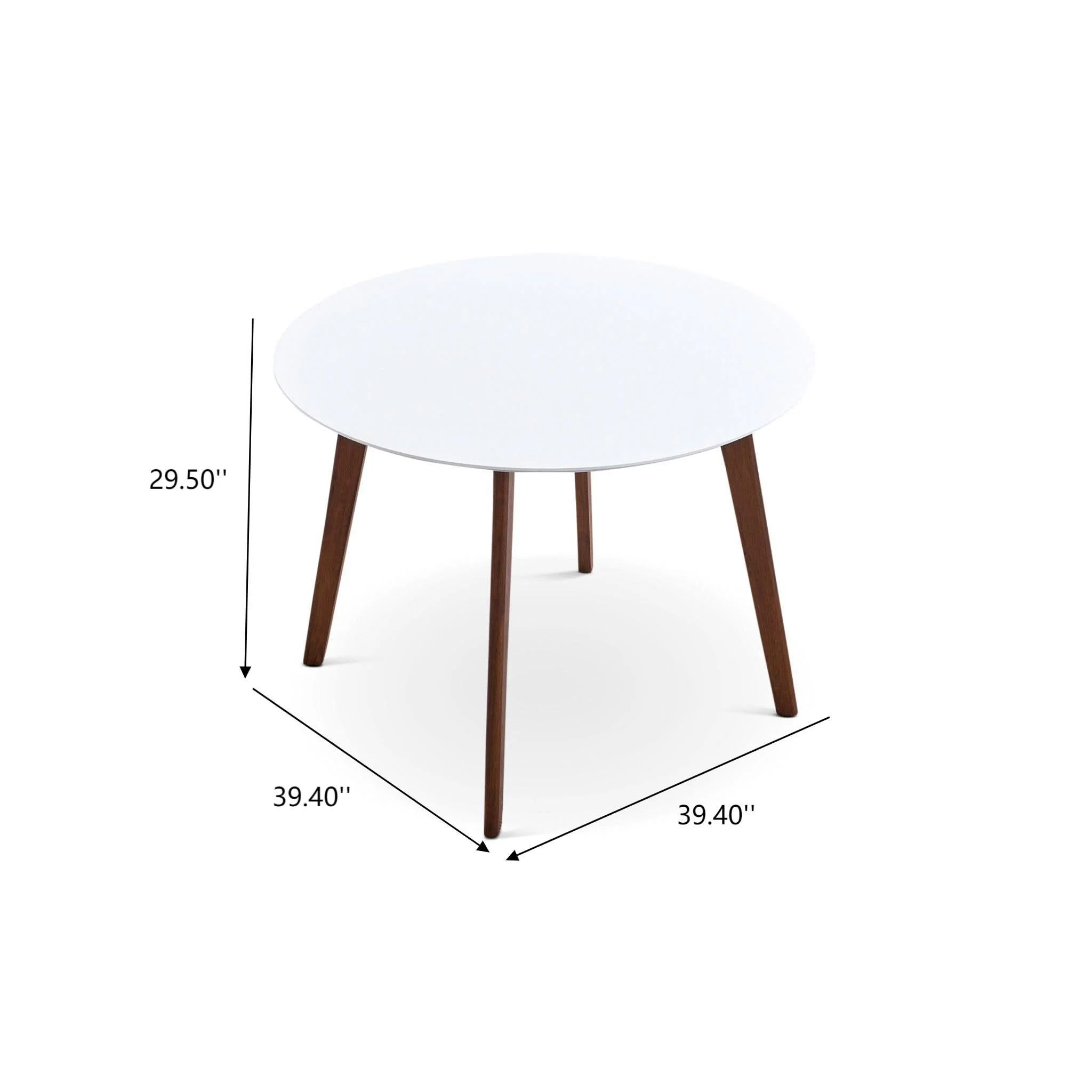 Dining Table - Brown / White - Image 4