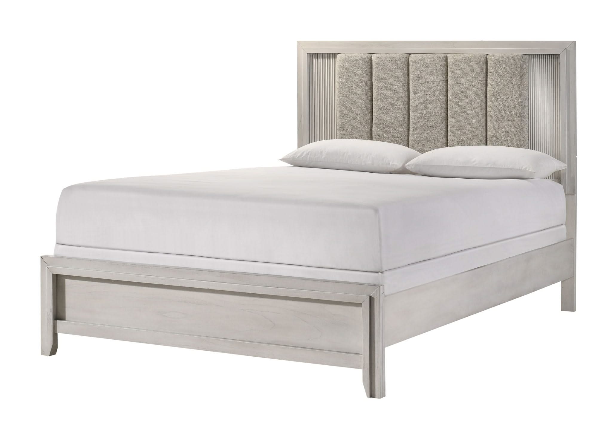 Carlton - King 5 Piece Bedroom Set - White Mist - Image 3