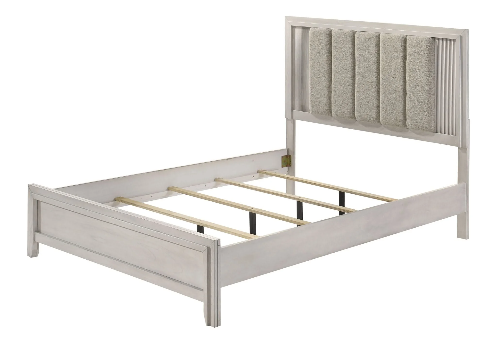 Carlton - King 5 Piece Bedroom Set - White Mist - Image 4