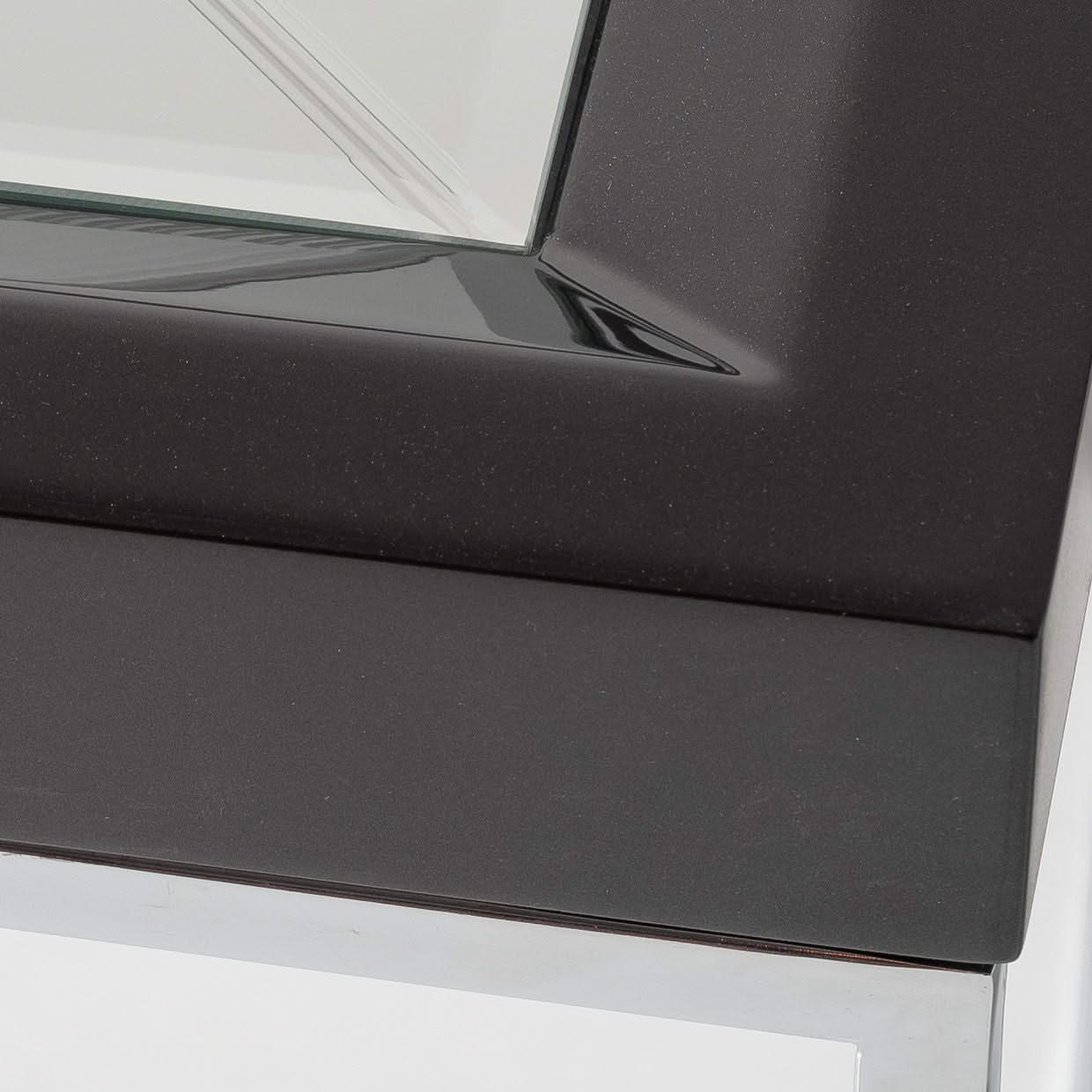 Carmela - End Table - Glossy Charcoal Sand - Image 3