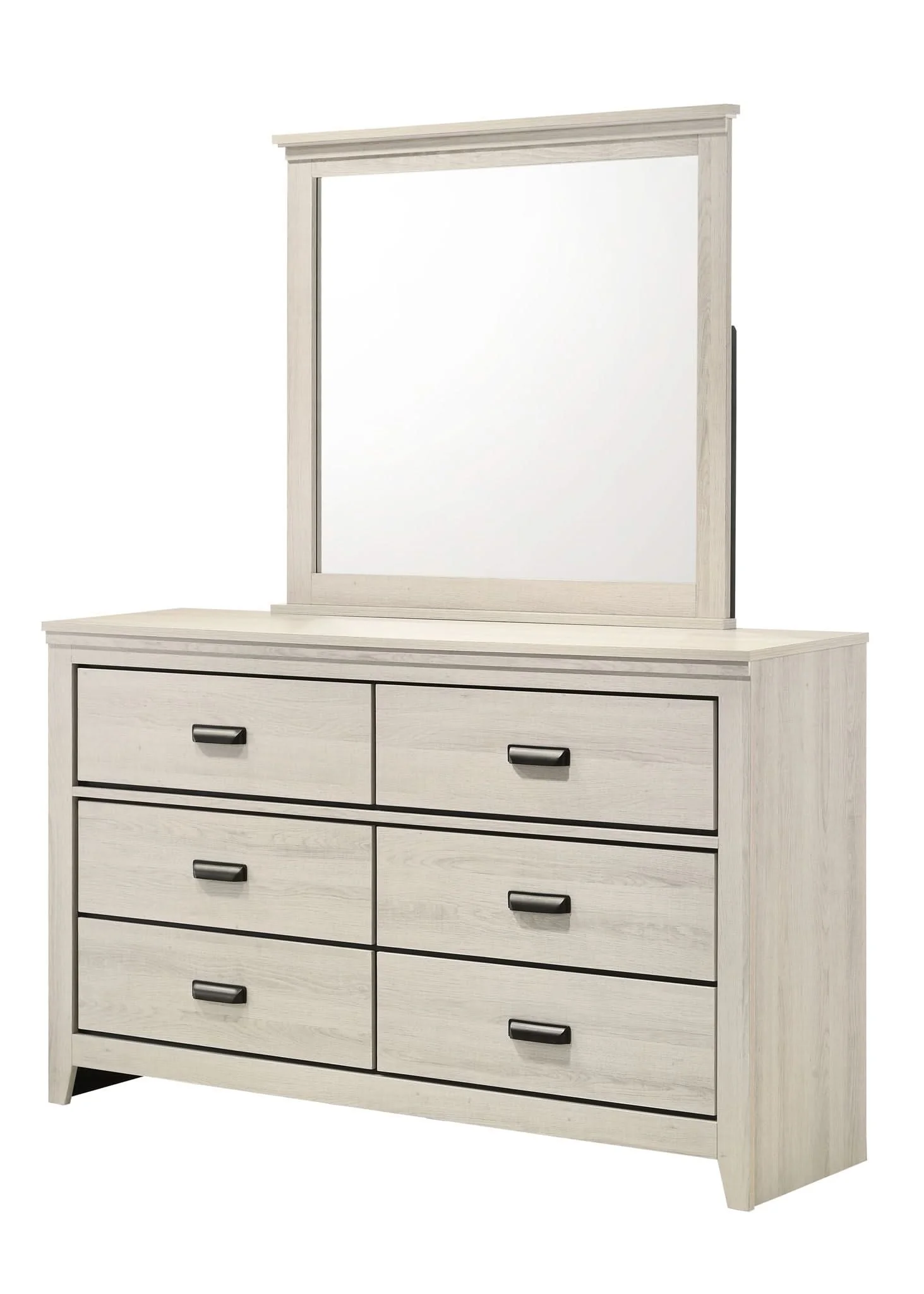 Carter - Dresser & Mirror - White