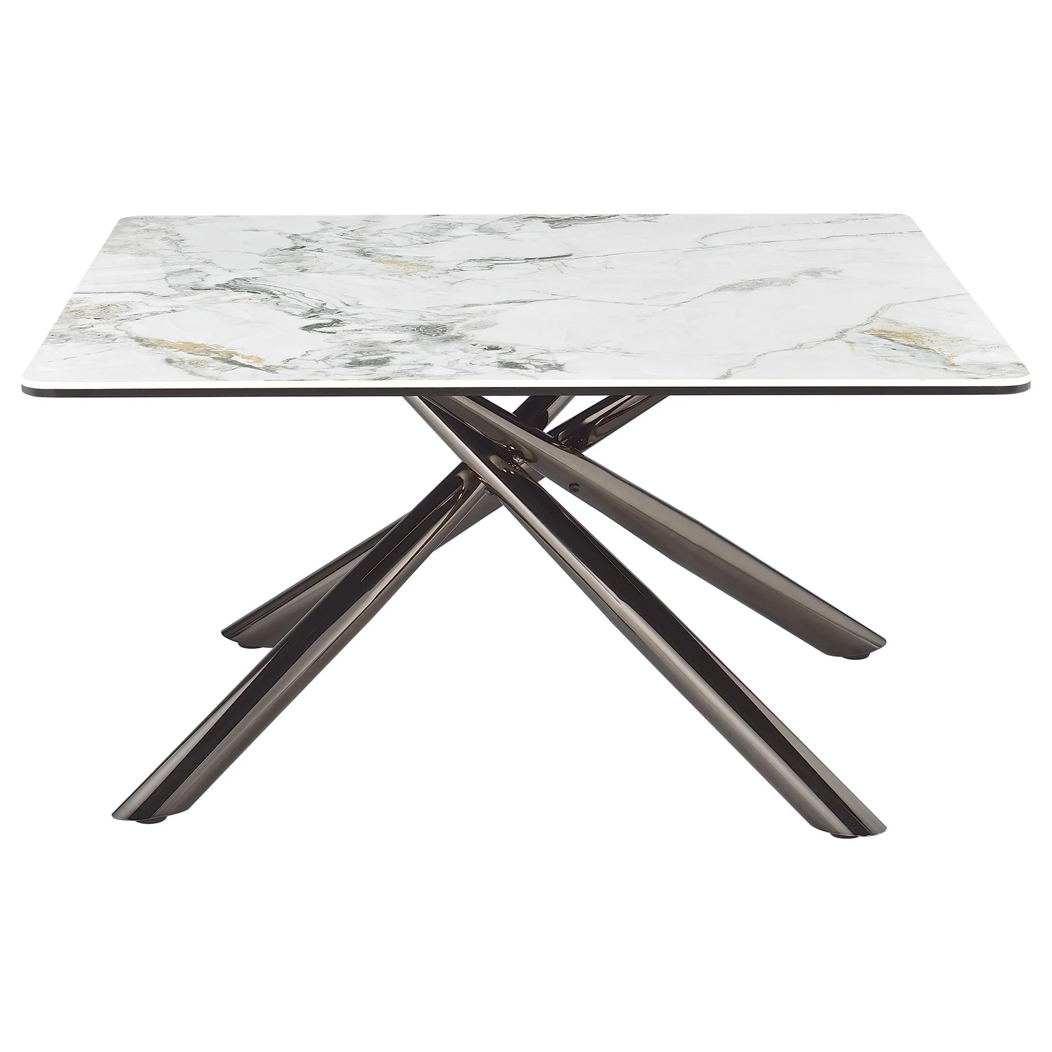 Carvell Square Sintered Stone Top Coffee Table Mirage White - Image 3