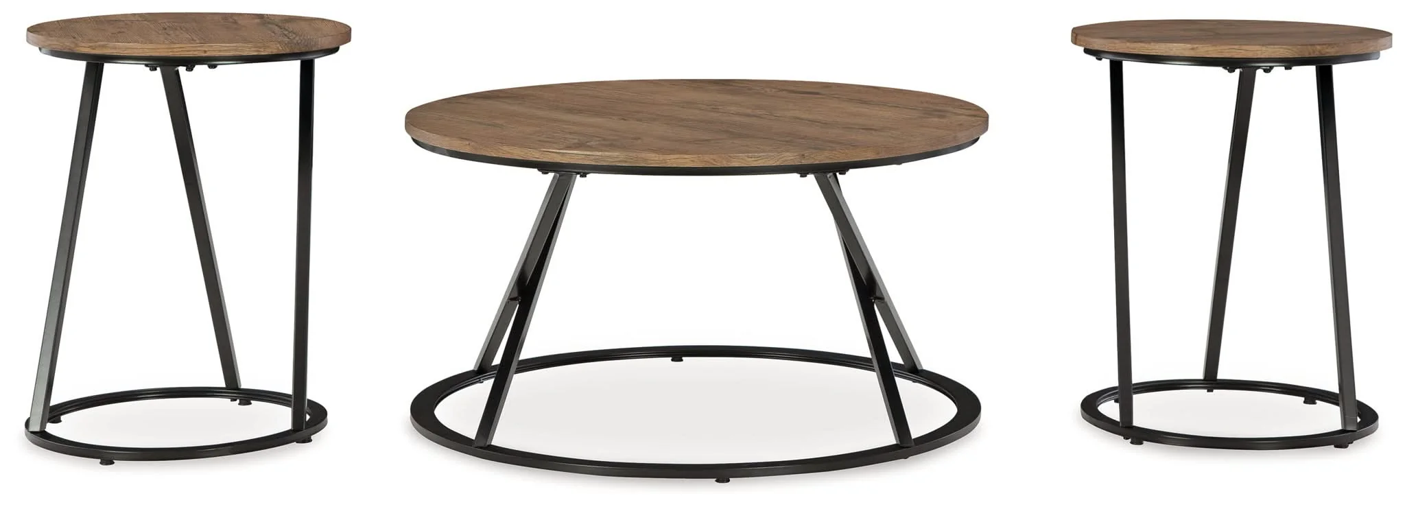 Cassbryn - Occasional Table Set (Set of 3) - Brown / Black - Image 2
