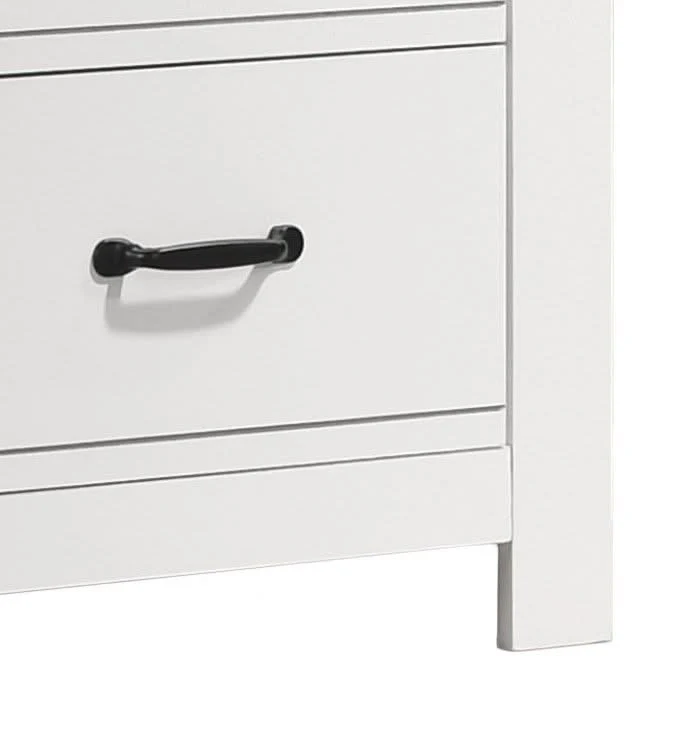 Cassini - 2 Drawer Nightstand Bedside Table - White - Image 2