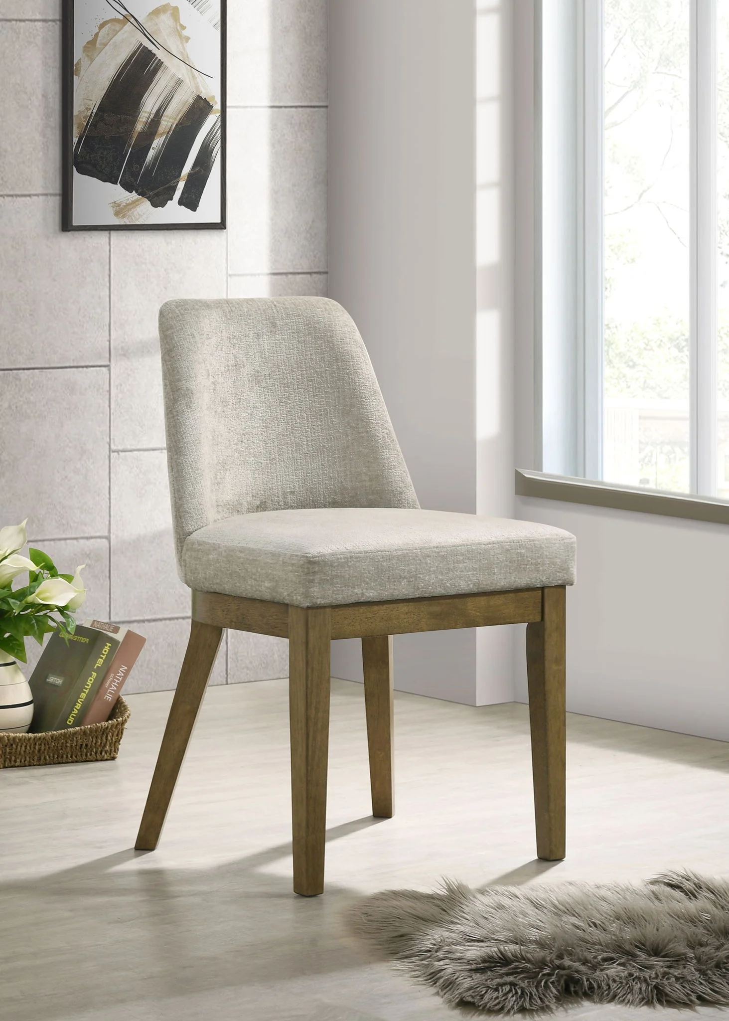 Castlewood Upholstered Side Chair Light Tan (Set of 2) - Image 4