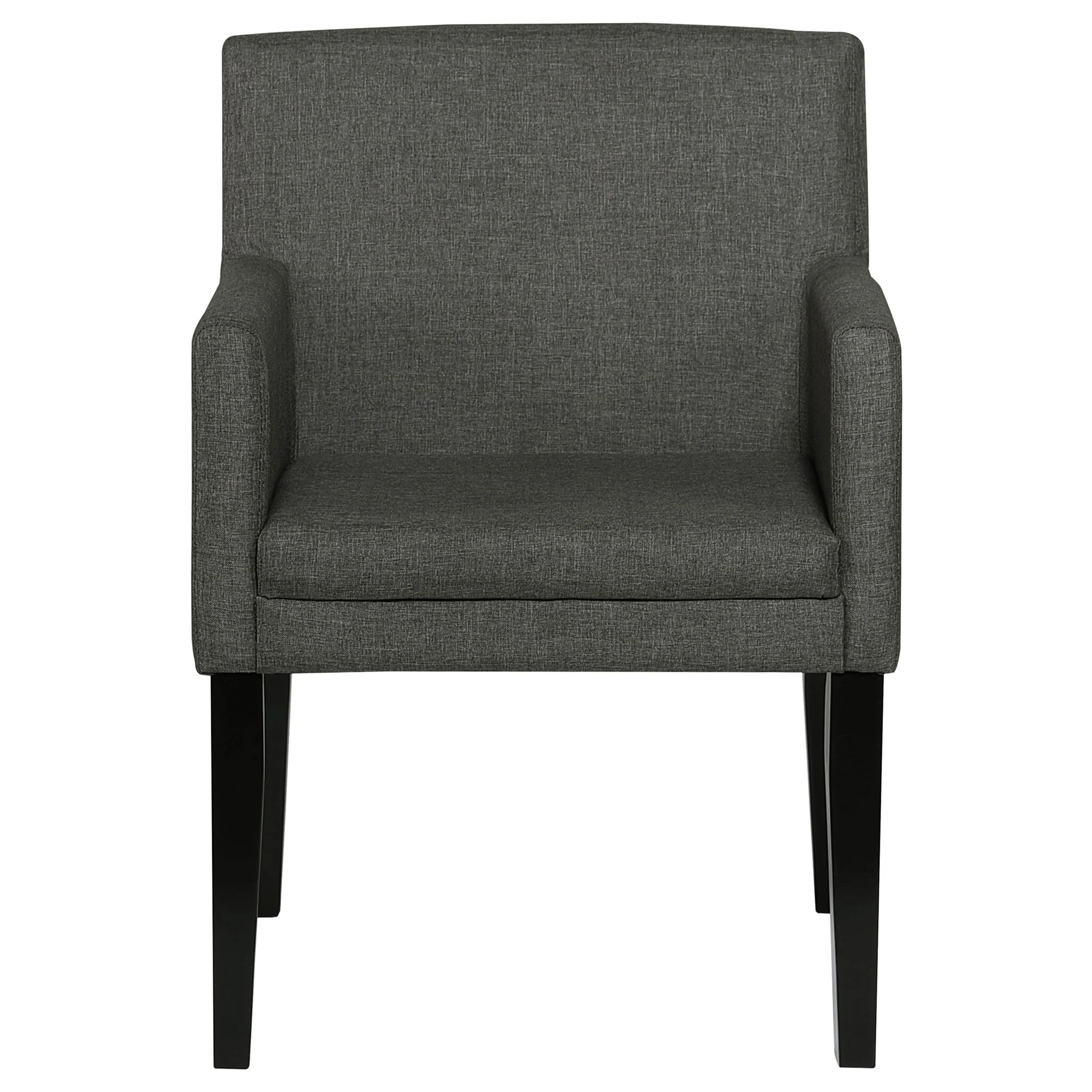 Catherine Upholstered Dining Arm Chair Grey (Set of 2) - Image 3
