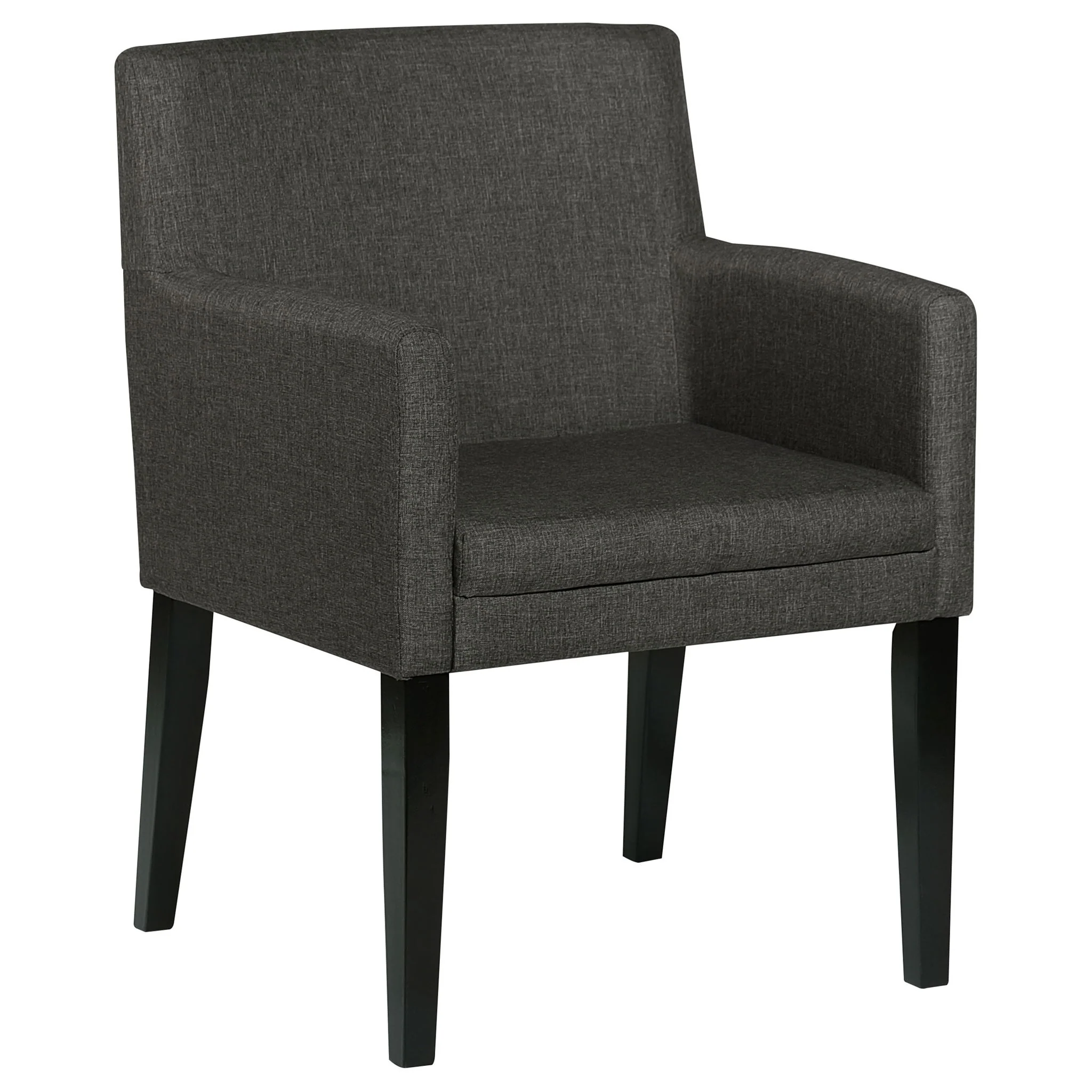 Catherine Upholstered Dining Arm Chair Grey (Set of 2) - Image 4