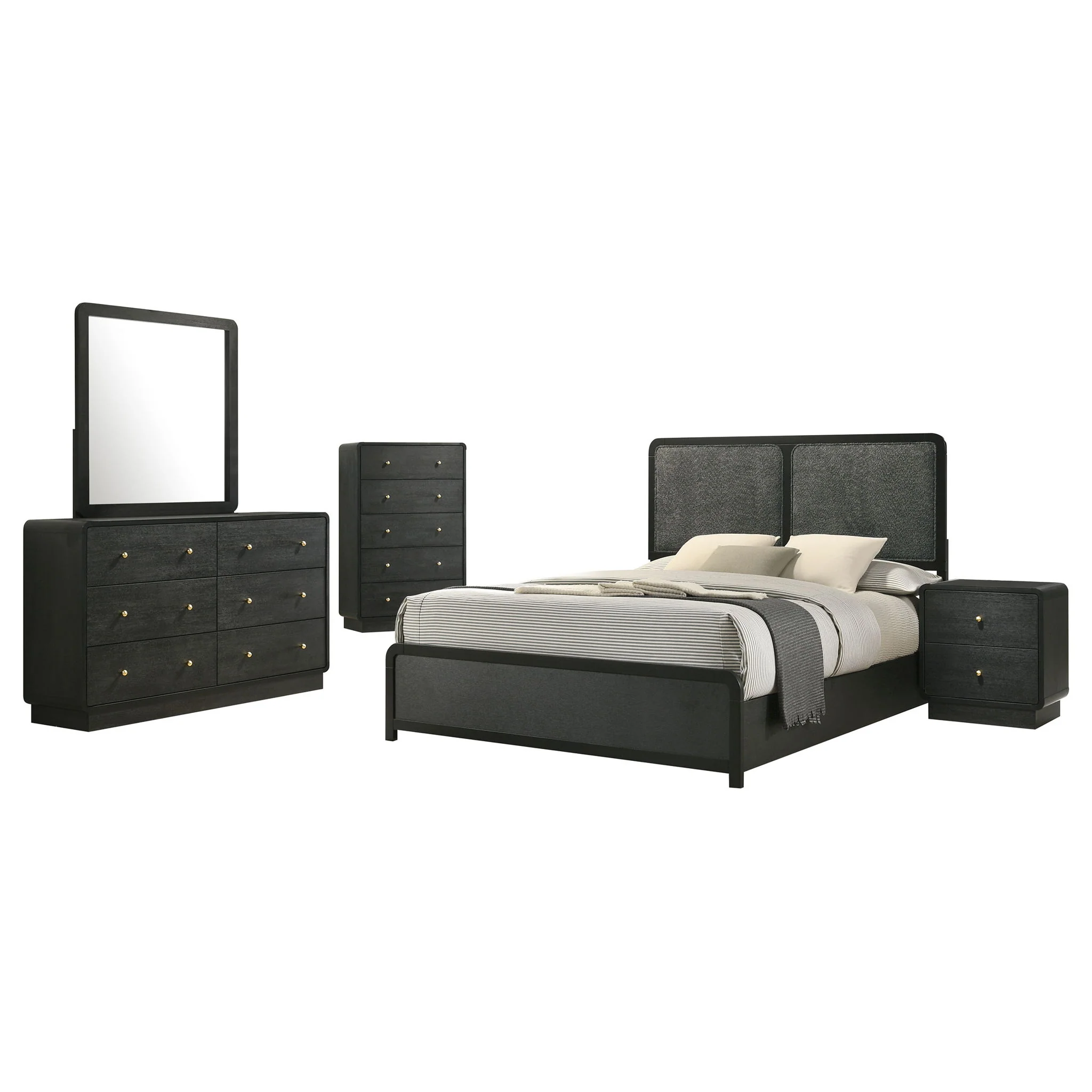 Cavelle 5-piece Eastern King Bedroom Set Black - Image 3