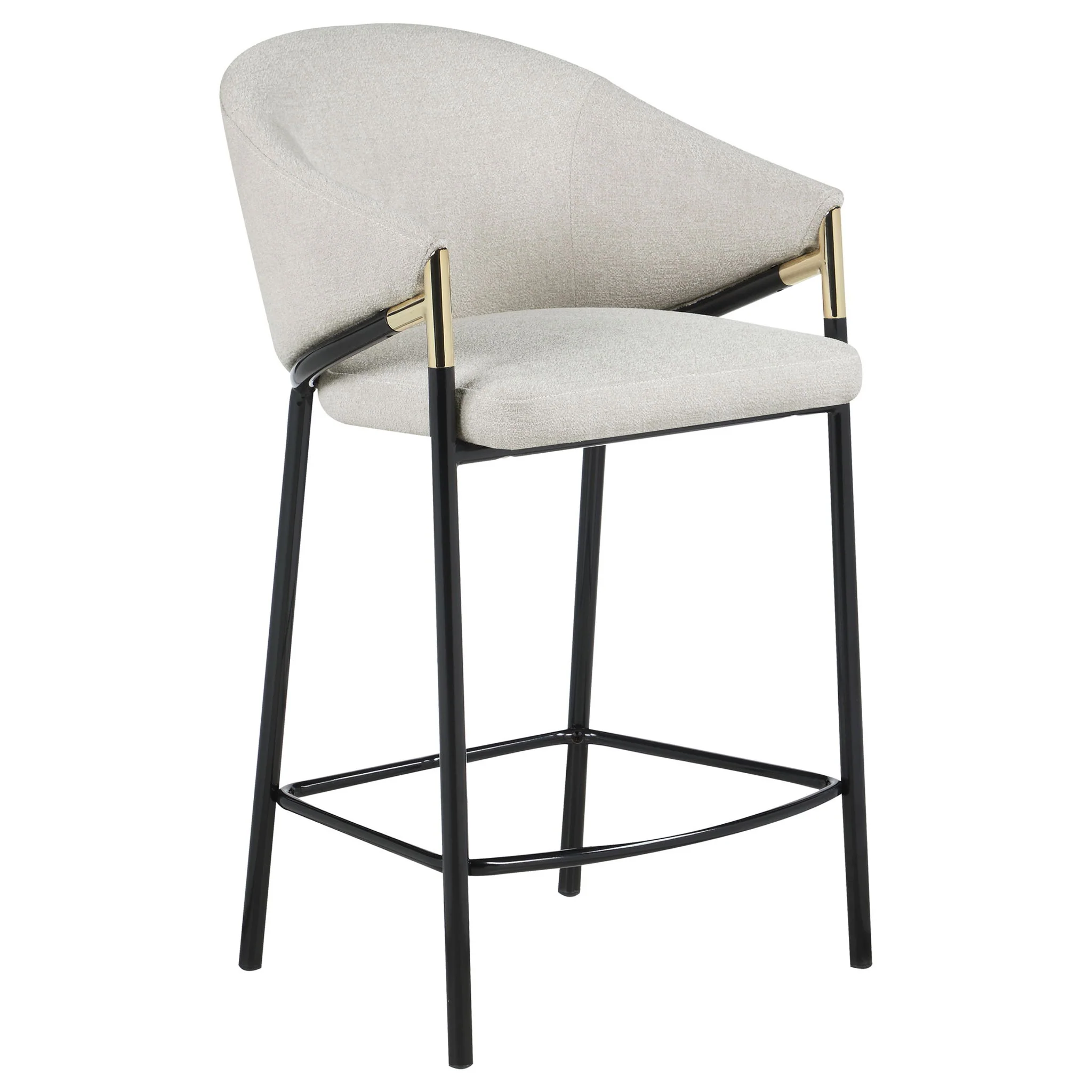 Chadwick Fabric Upholstered Counter Chair Beige (Set of 2) - Image 2