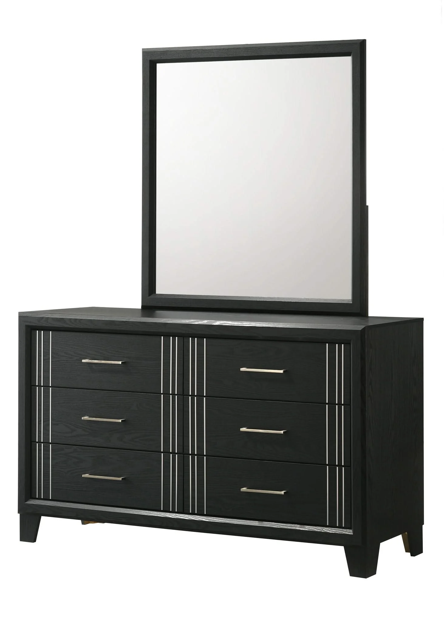 Charlie - Dresser & Mirror - Charcoal