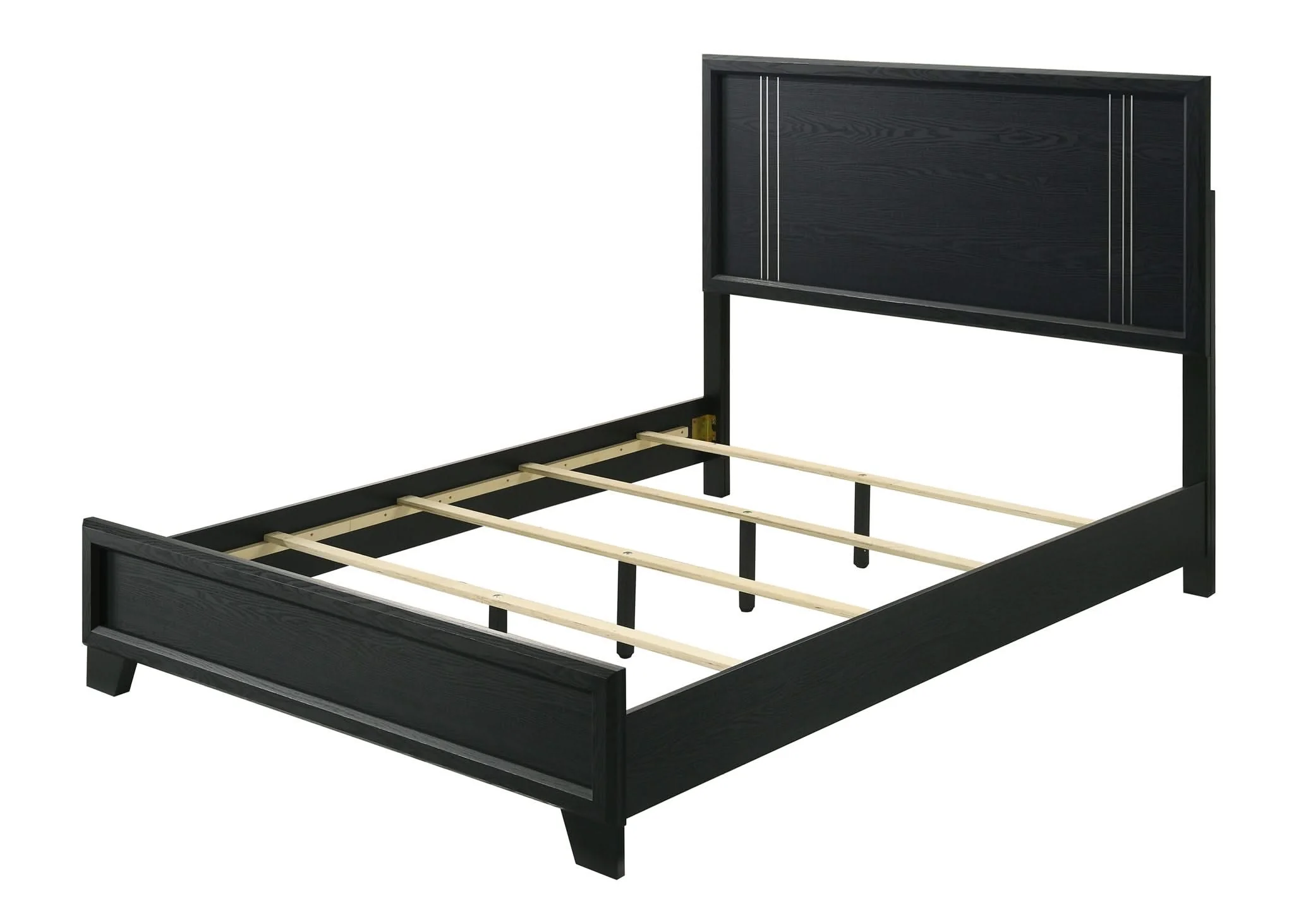 Charlie - Queen 5 Piece Bedroom Set - Charcoal - Image 2