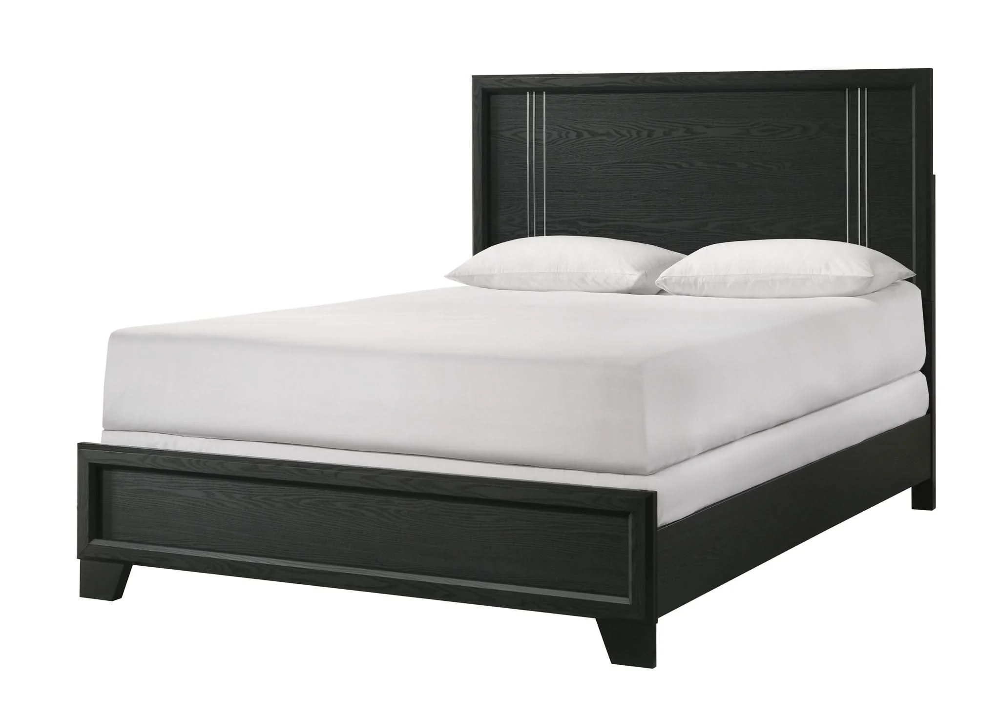 Charlie - Queen 5 Piece Bedroom Set - Charcoal - Image 4