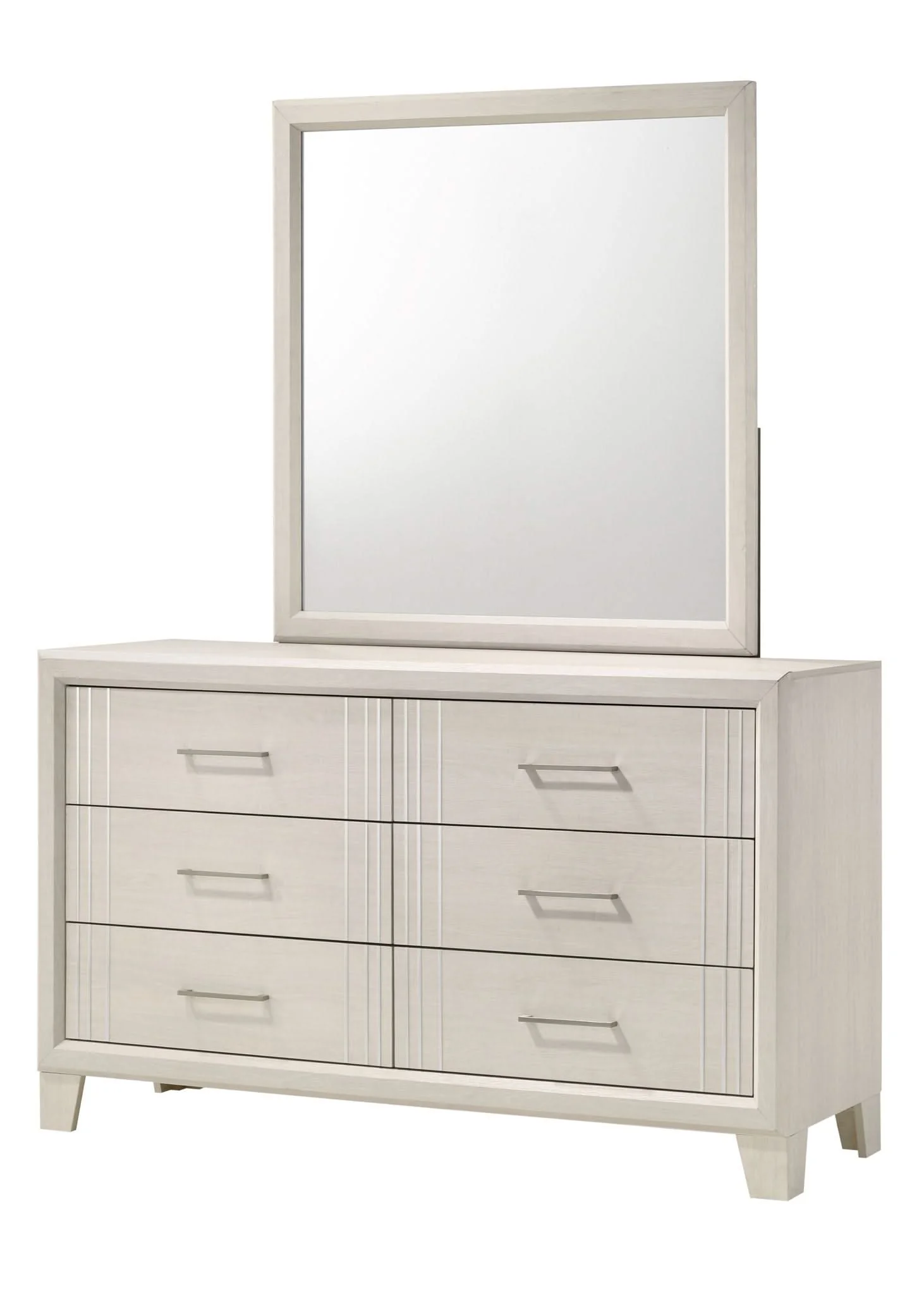 Charlie - Queen 5 Piece Bedroom Set - White - Image 2