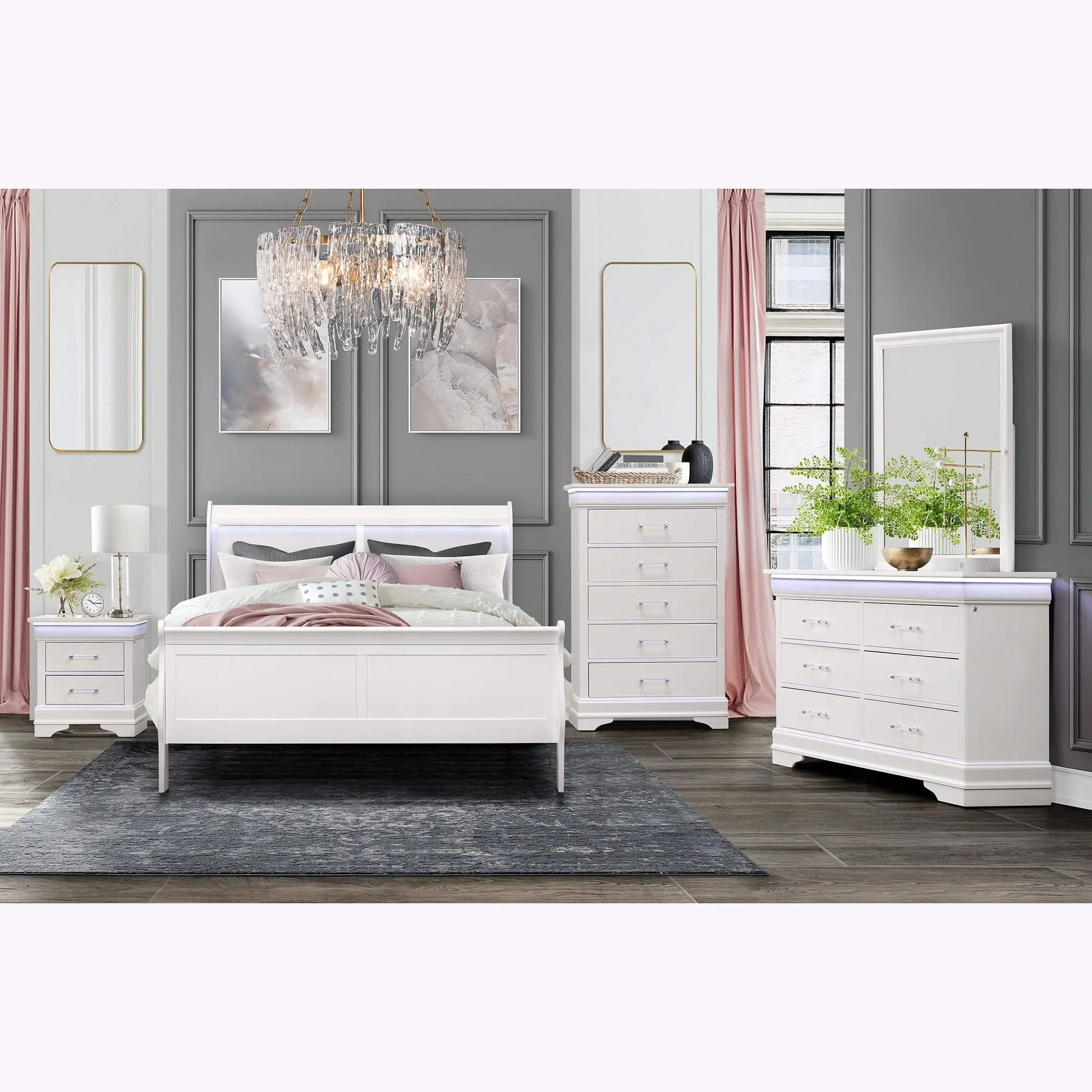 Charlston - Nightstand With LED - Image 6