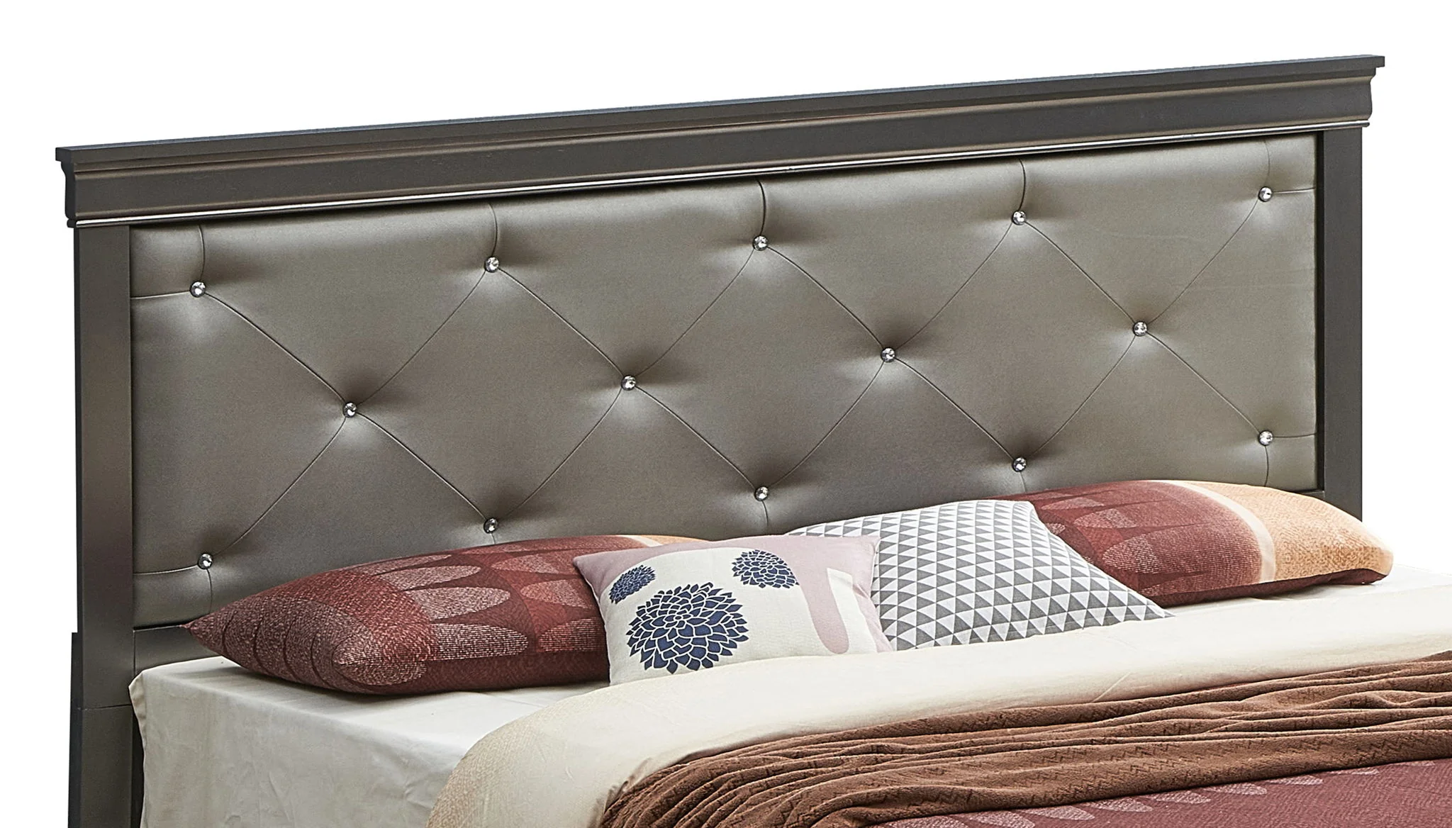 Chic Elegantly Designed Transitional Bed - Image 12