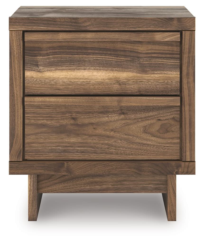 Chirason - Two Drawer Night Stand - Brown - Image 2