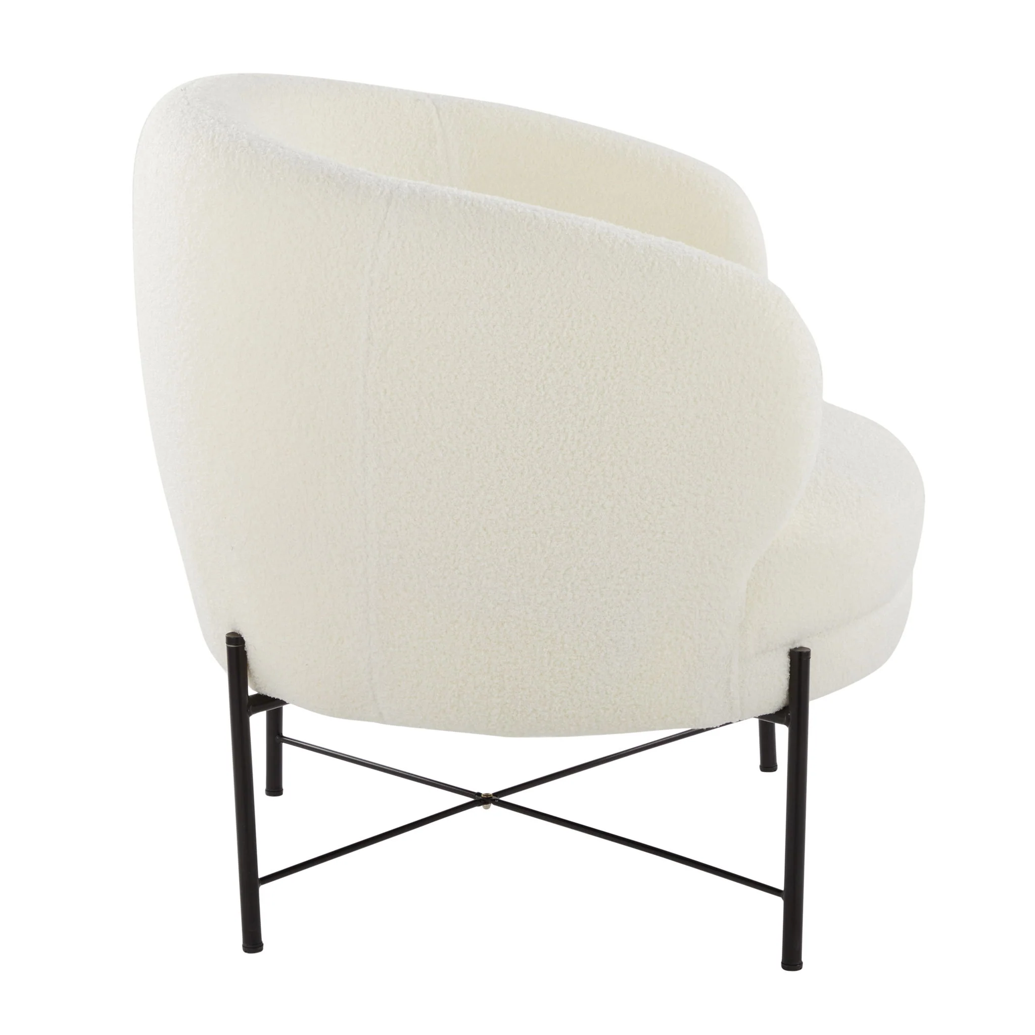 Chloe - Contemporary Chair - Black / White - Image 2