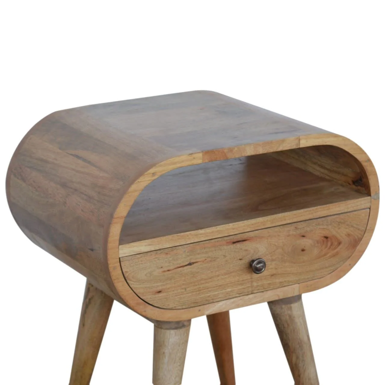 Circular Open Bedside Nightstand - Image 5