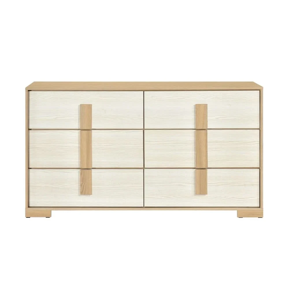 City Avenue Two-Tone Contemporary Youth 5-Piece Bedroom Set with Natural Wood Grain Finish (Twin/Full) - Image 6