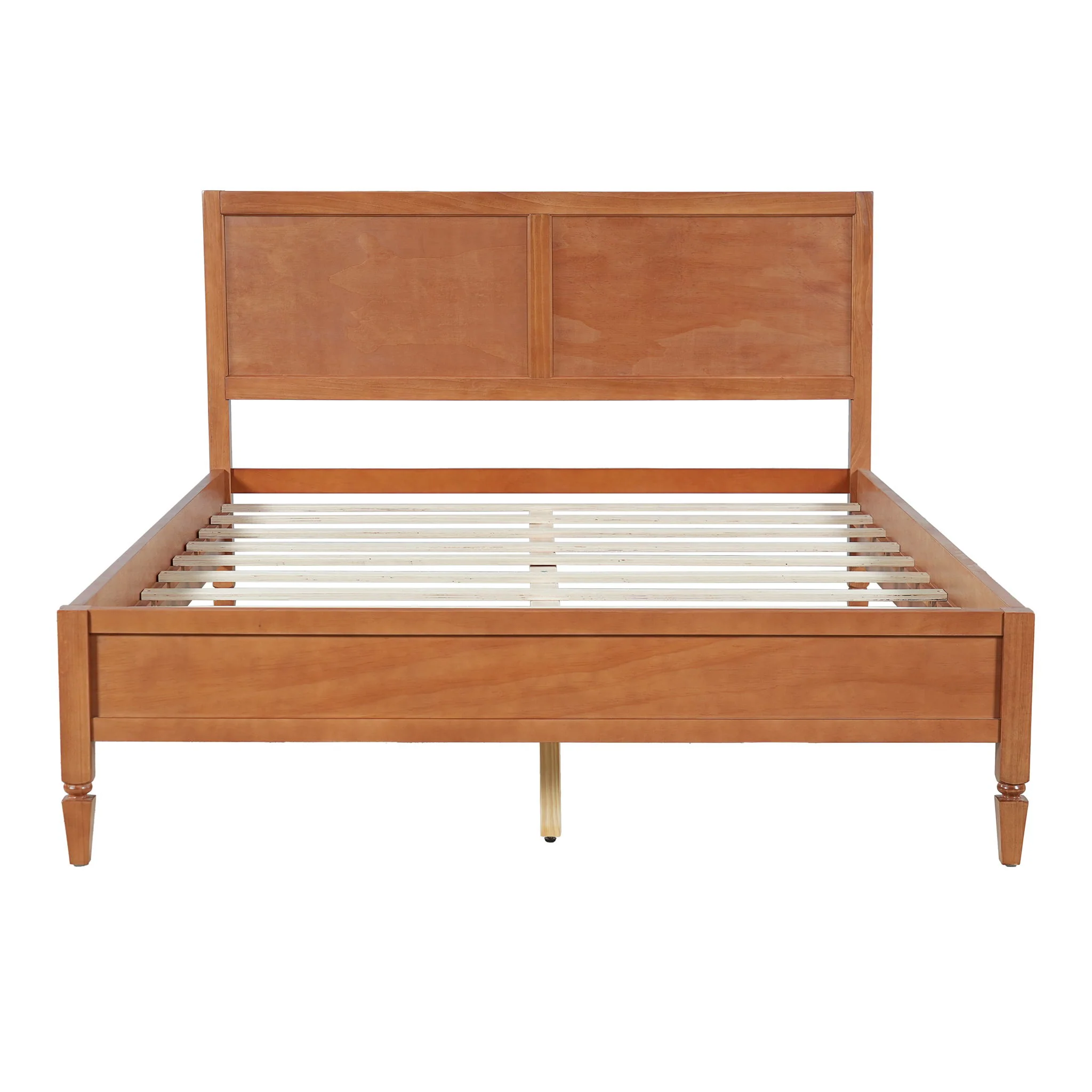 Classic Platform Bed Frame With Panel Headboard - Image 3