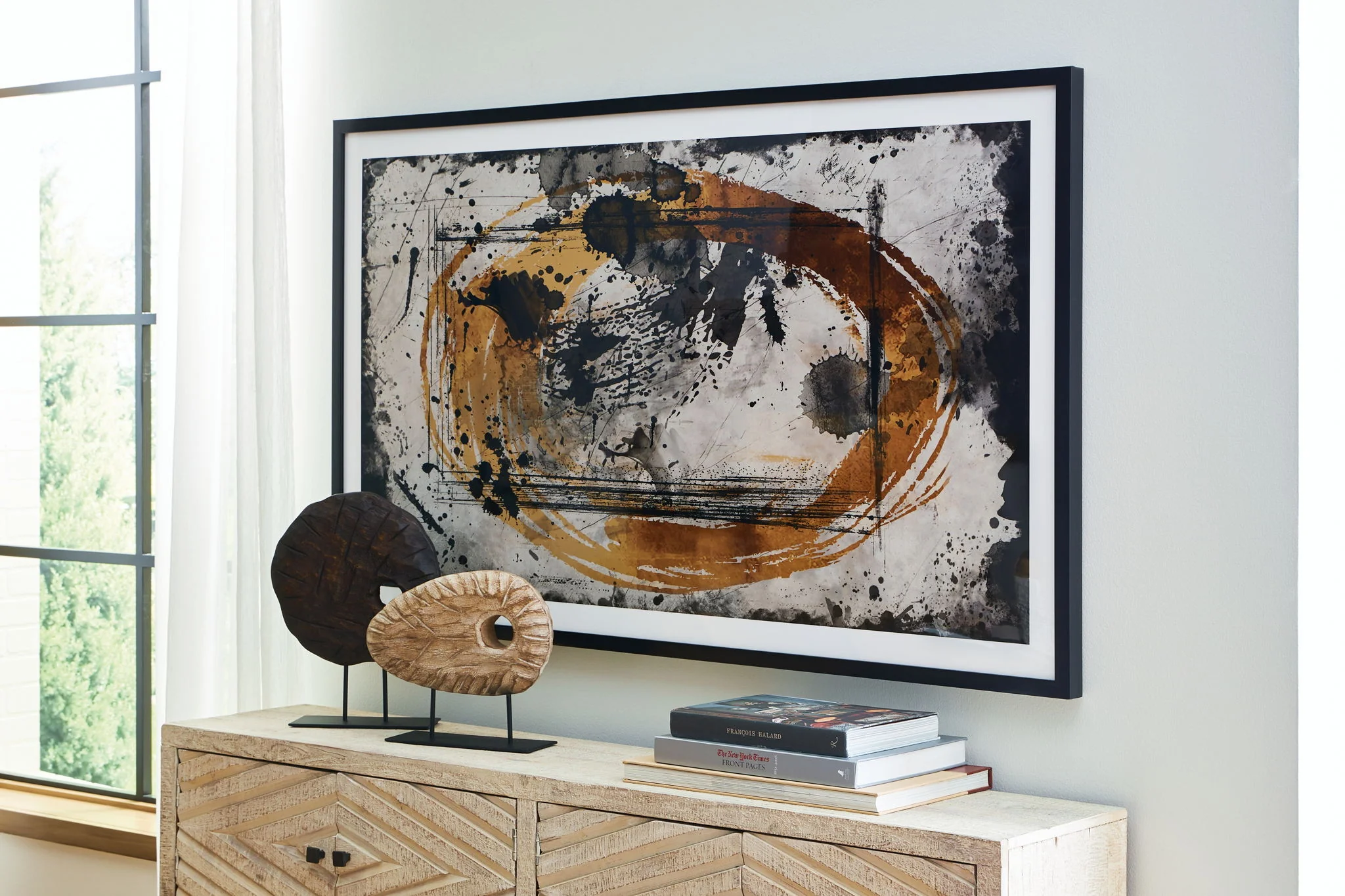 Clefting - Wall Art - Black / Caramel / Tan - Image 4
