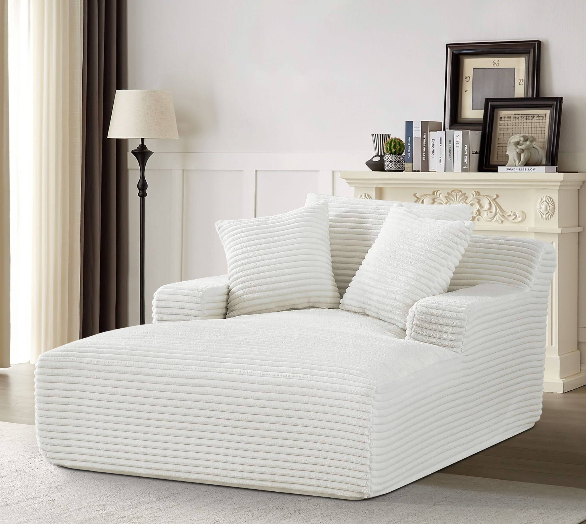 Cloudline - Oversized Chaise Lounge, Modern Comfy Couch With Full Foam Cushioning, Cozy Sleeper Sofabed - Image 7