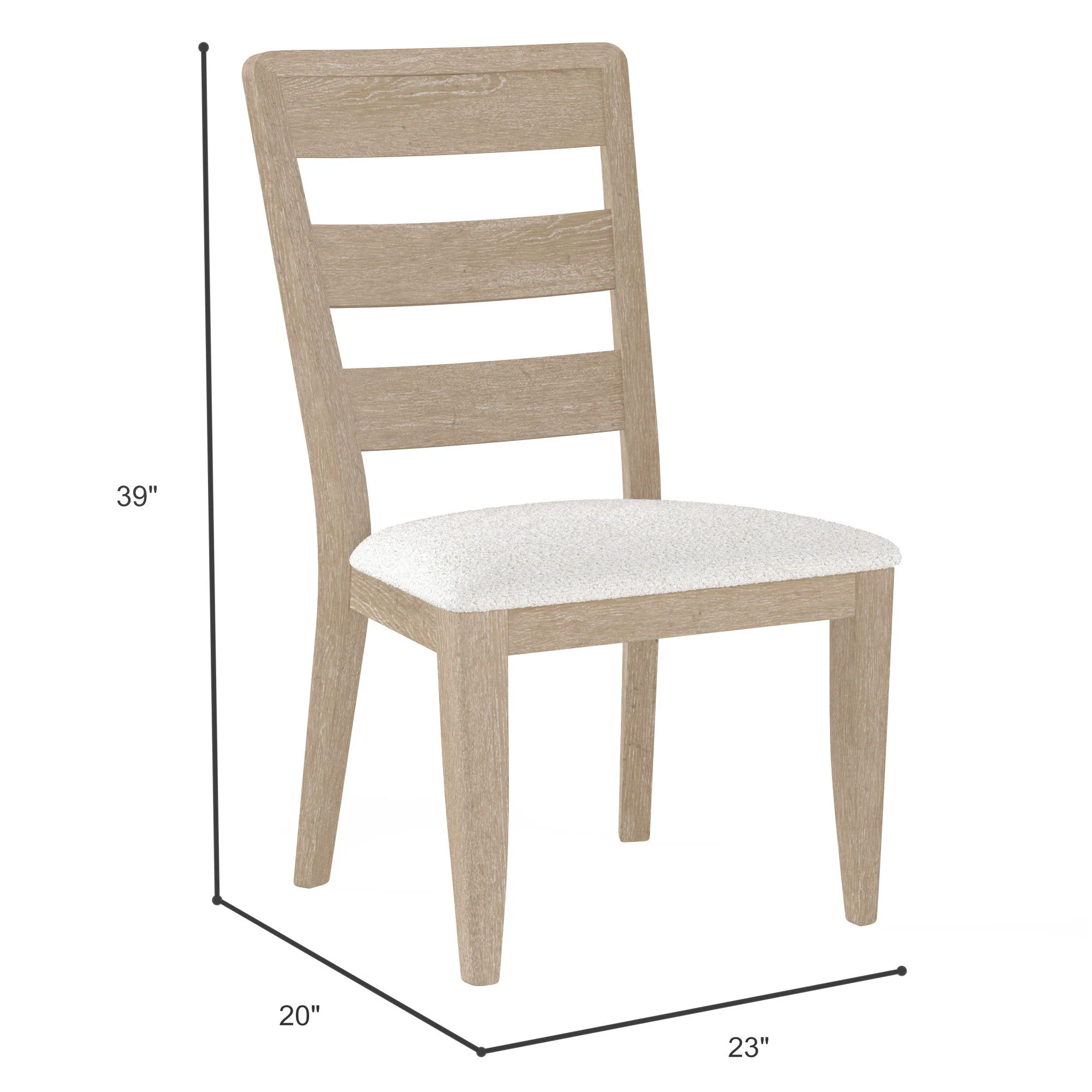 Upholstered Dining Chair (Set of 2) - Brown - Image 3