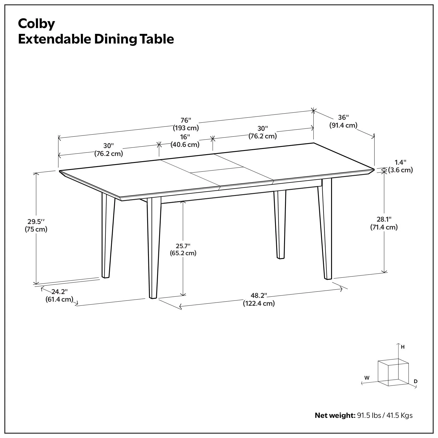 Colby - Dining Table, Contemporary - Image 11