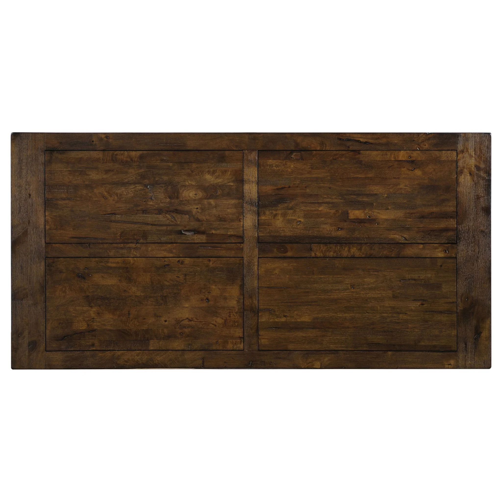 Coleman Rectangular 79-inch Dining Table Rustic Golden Brown - Image 3