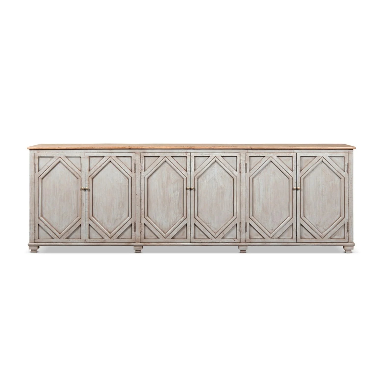Colette - 6 Door Cabinet Sideboard - Brown
