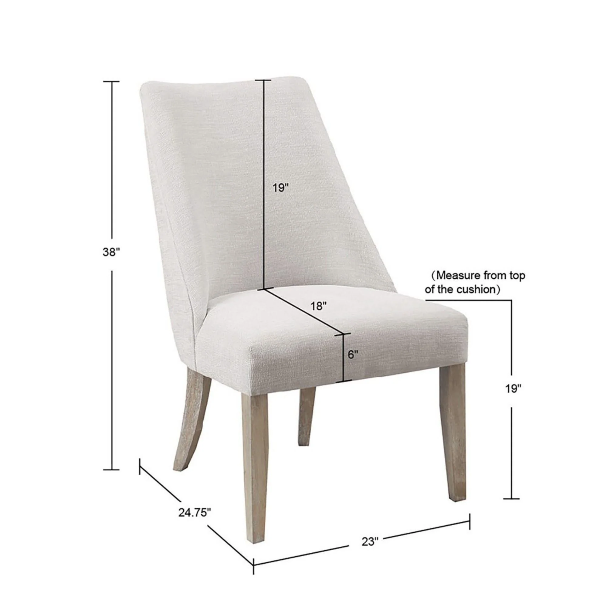 Comfortable Dining Chair Upholstered (Set of 2) - Image 5