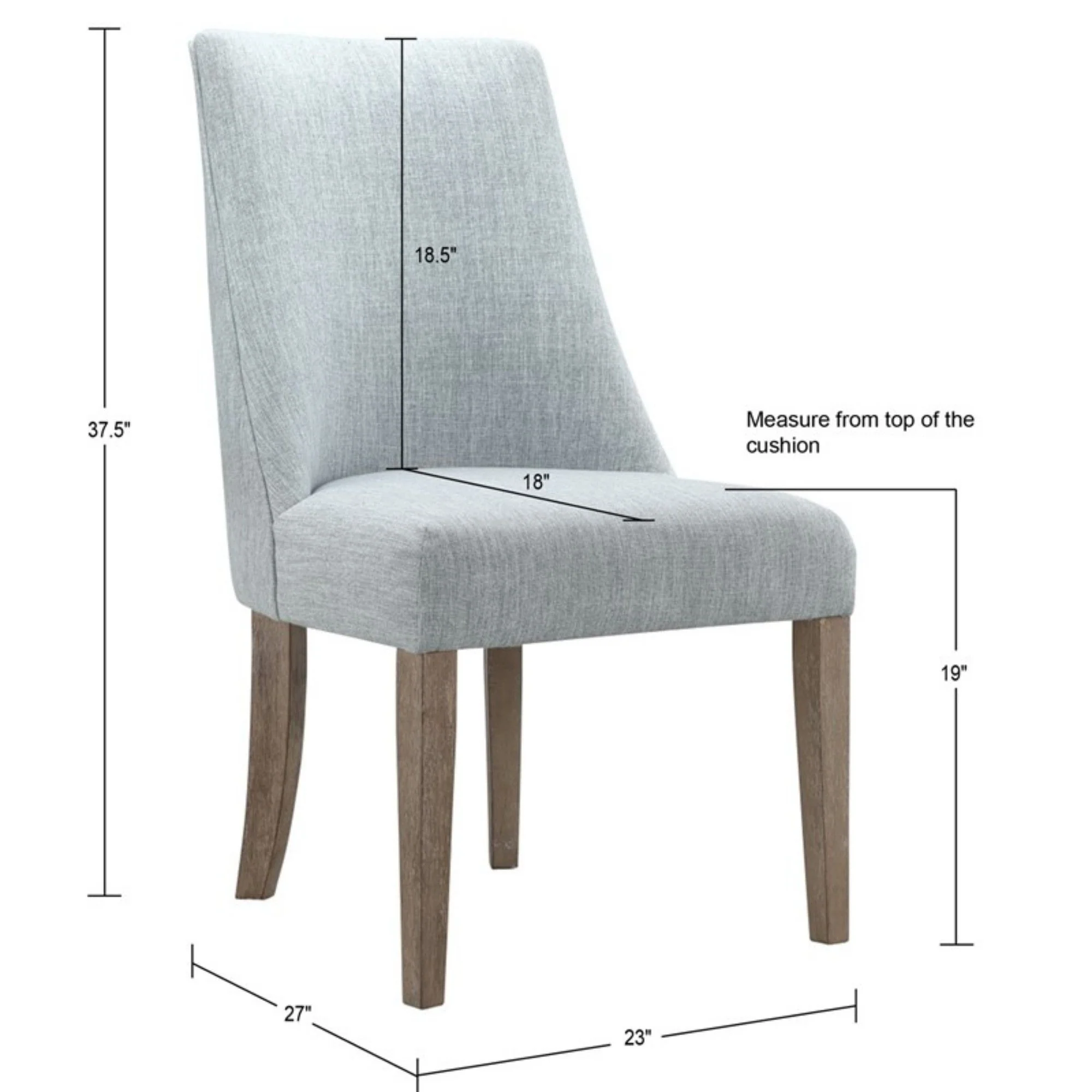Comfortable Dining Chair Upholstered (Set of 2) - Image 6
