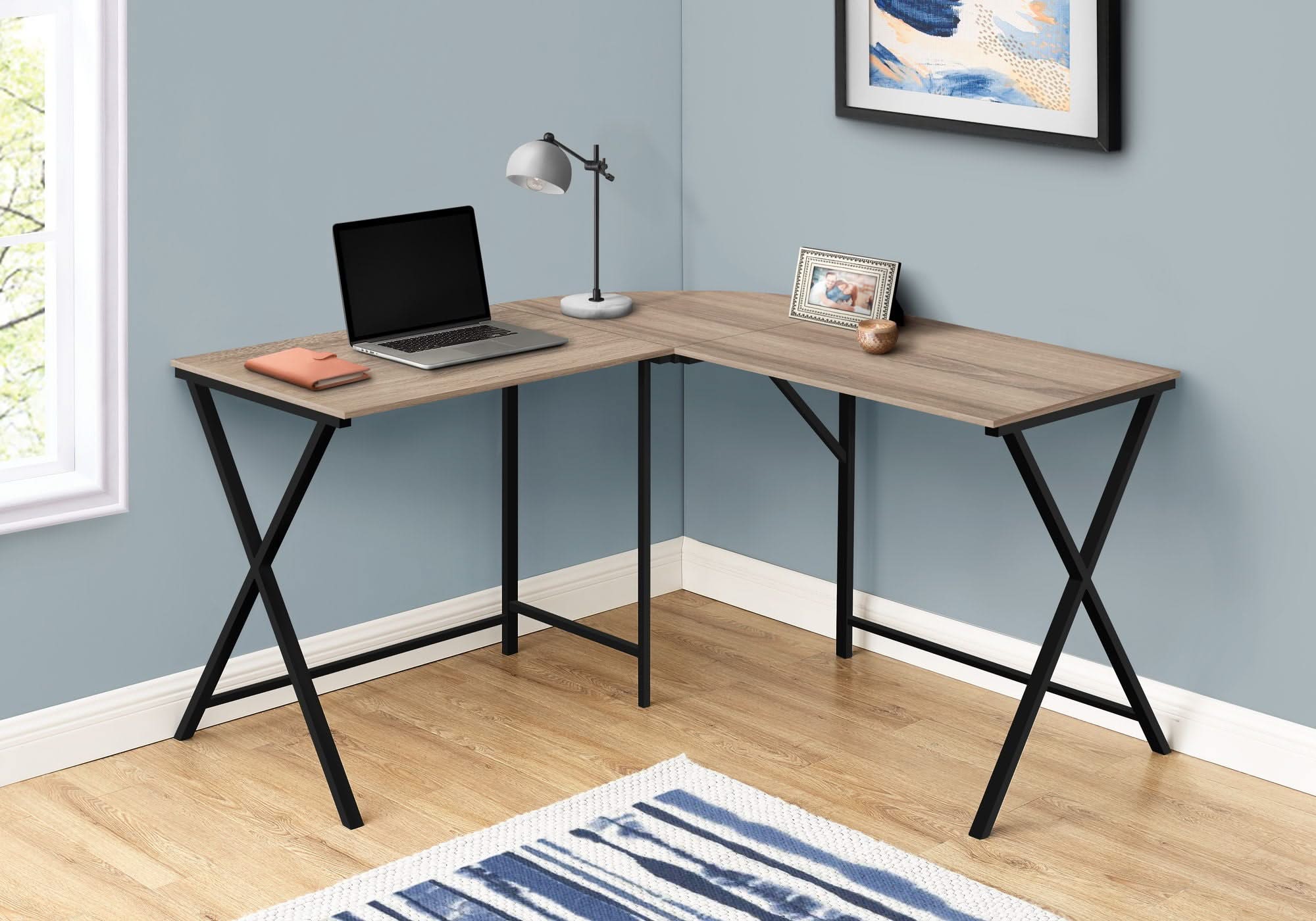 Computer Desk, Home Office, Corner, L Shape, Laptop, Contemporary / Modern - Image 6