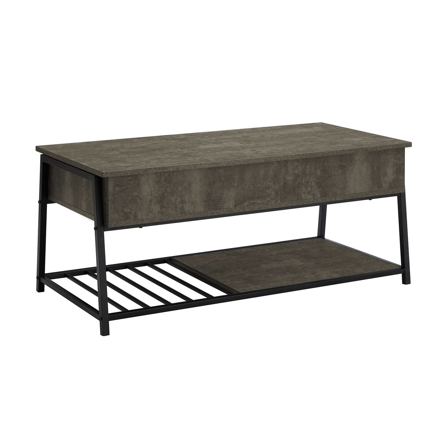 Contemporary Coffee Table, Lift Top, Rectangular - Image 2