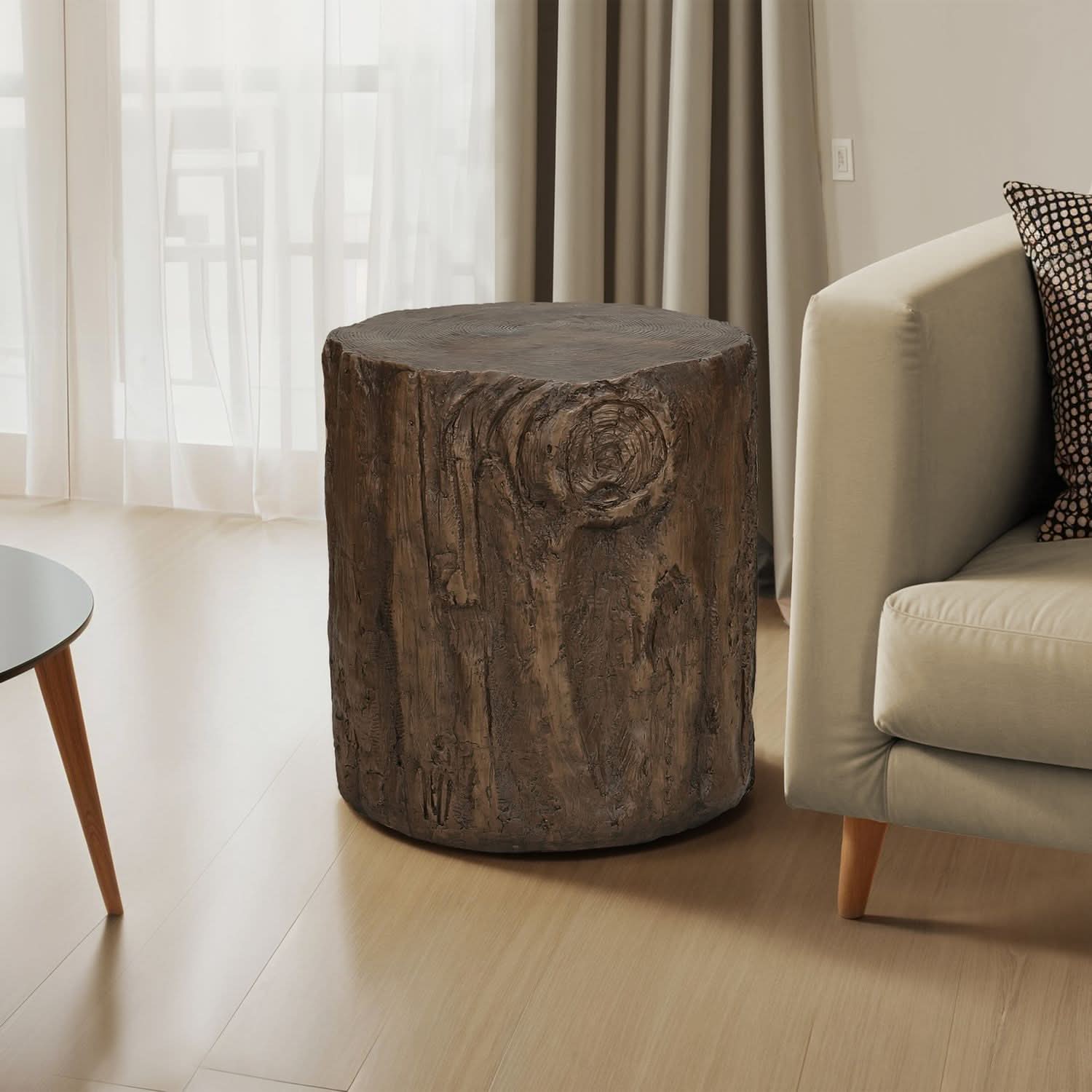 Contemporary Round Accent Table, Indoor / Outdoor - Image 5