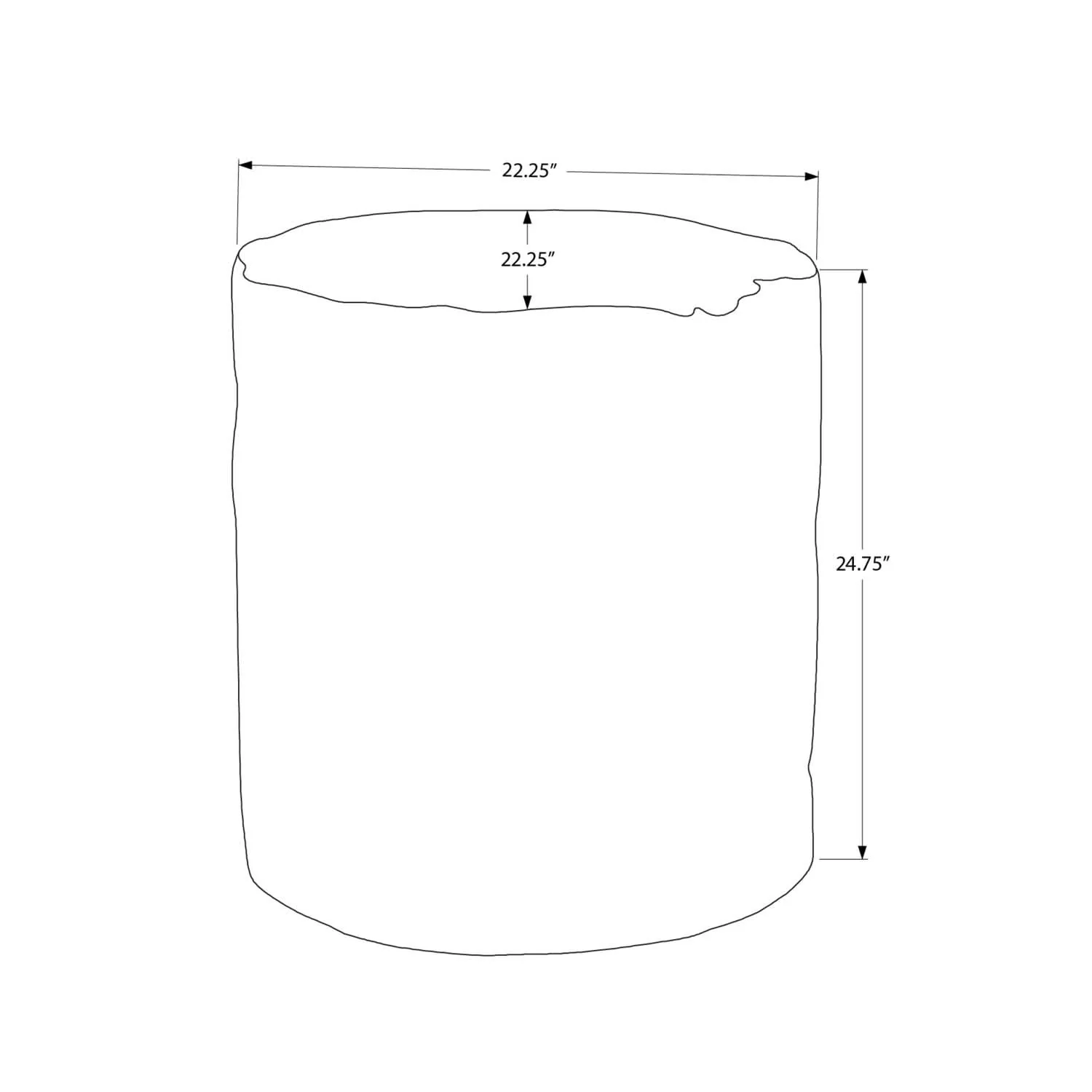 Contemporary Round Accent Table, Indoor / Outdoor - Image 6
