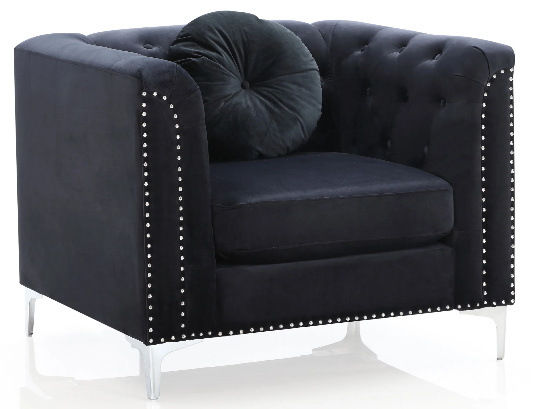 Contemporary Sloped Arm Chair - Image 5